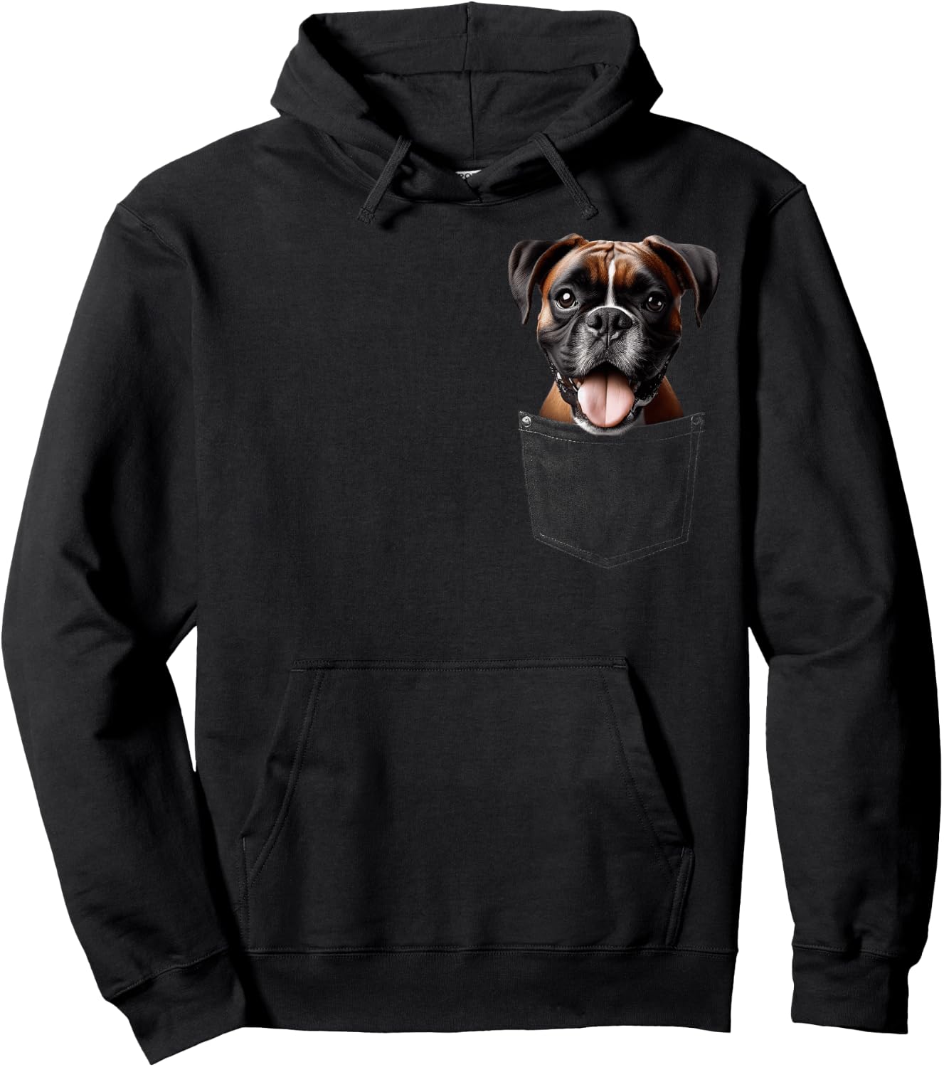 Pocket Boxer Cute Dog Lover Owner Gift Hoodie - Hoodie | Black