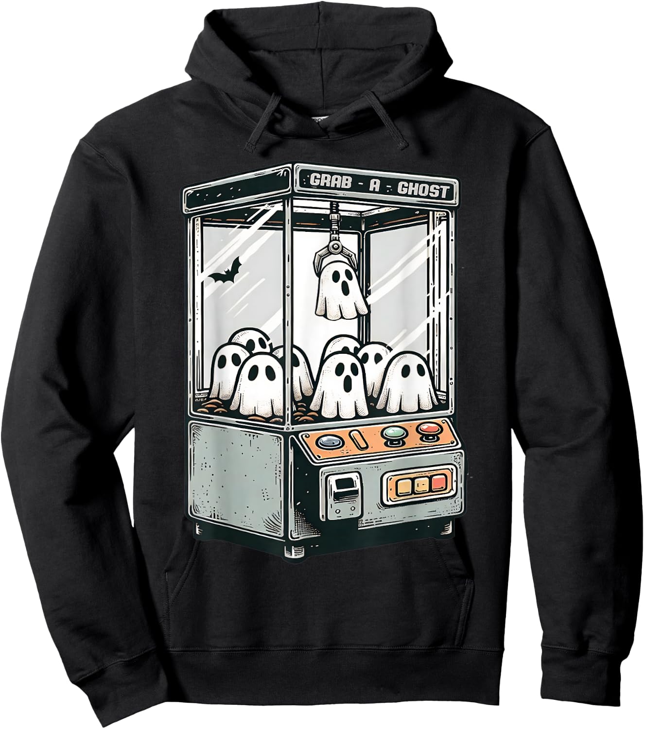 Grab A Ghost Claw Machine Arcade Funny Halloween Kid Toddler Hoodie - Hoodie | Black