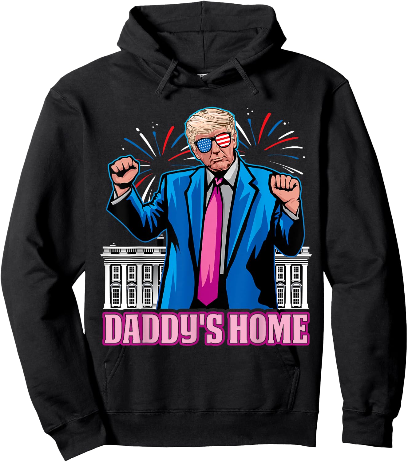 Daddy's Home President Trump Inauguration day 2025 Hoodie - Hoodie | Black