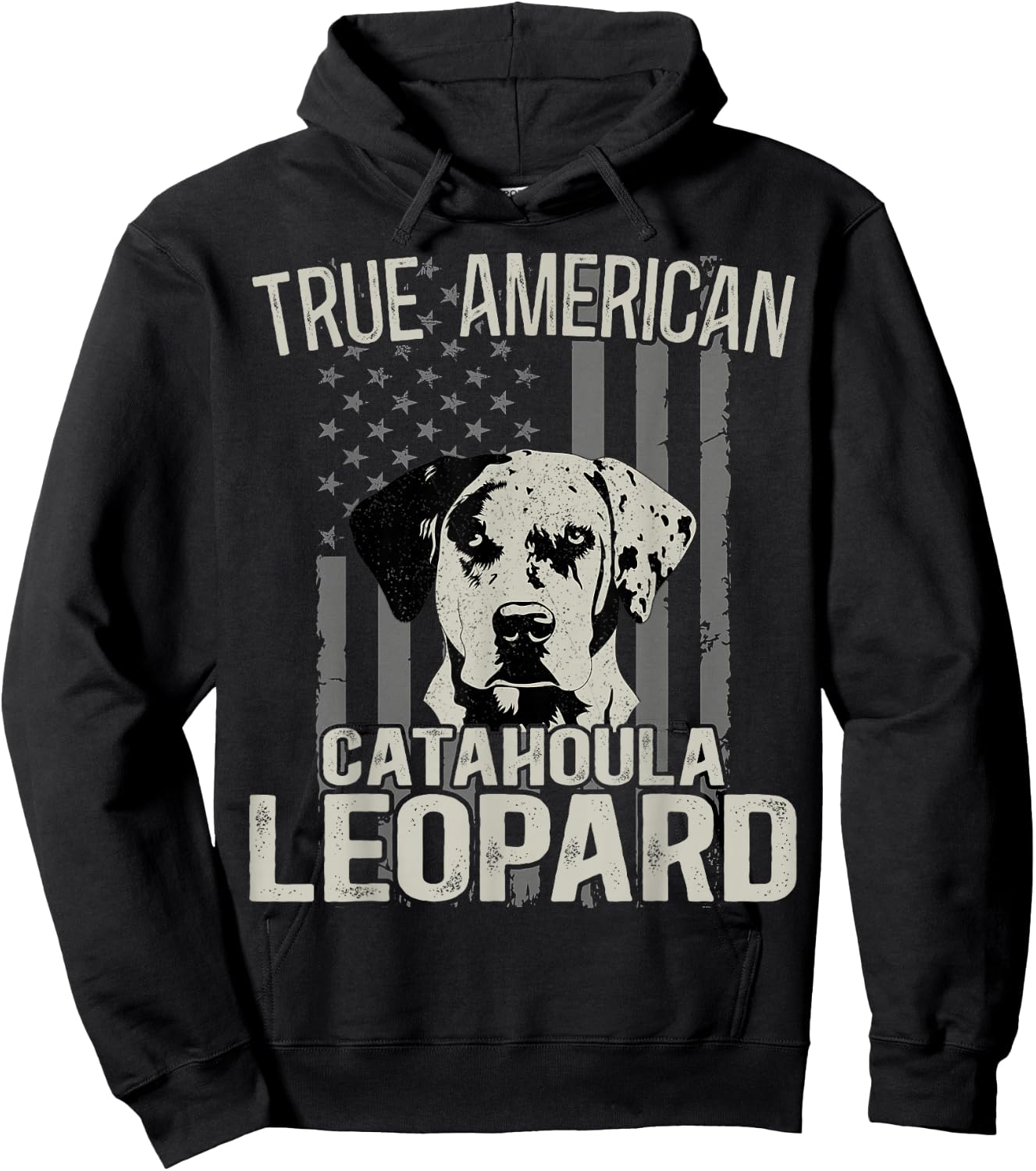 Louisiana Catahoula Leopard Dog True American US Dog Fans Hoodie - Hoodie | Black