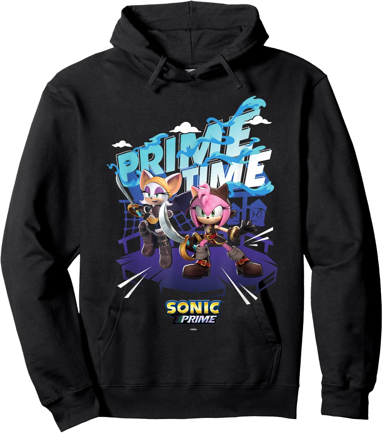 Sonic the Hedgehog, Sonic Prime - Prime Time Hoodie - Hoodie | Black