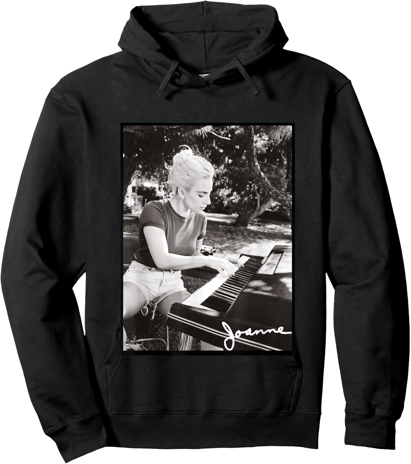 Lady Gaga Joanne Klavierfoto Hoodie - Hoodie | Black
