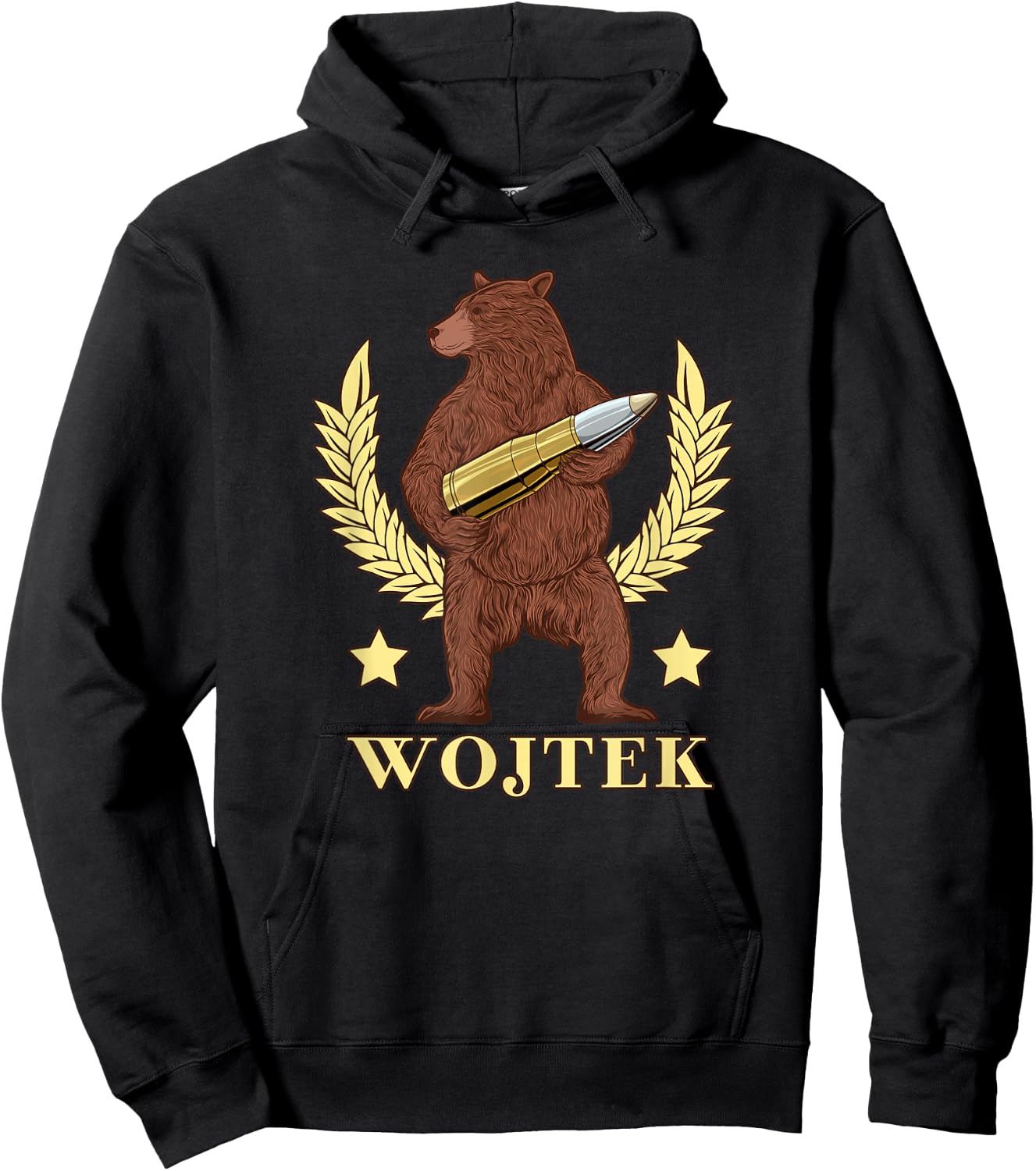 Wojtek Bear Hoodie - Hoodie | Black