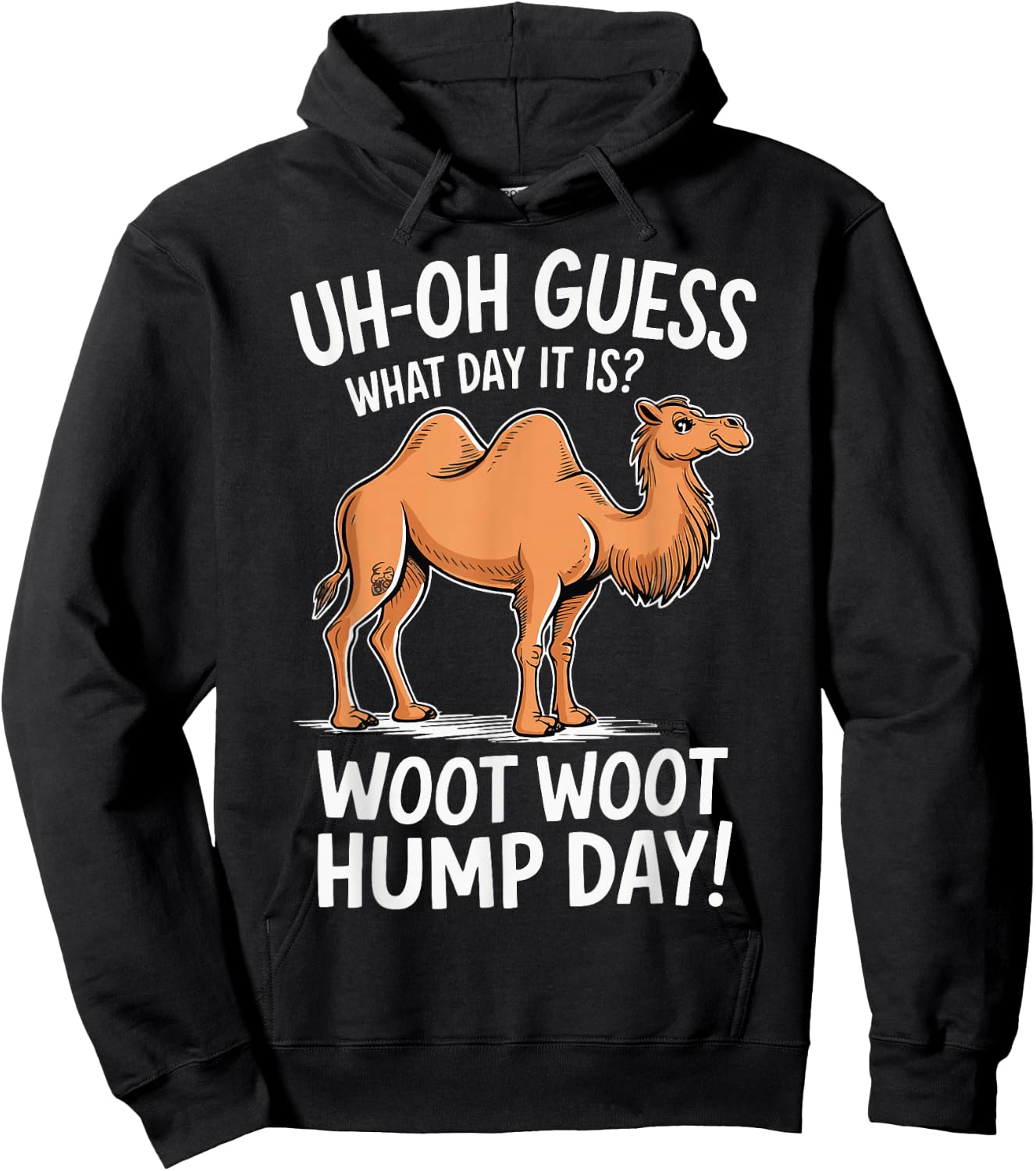 Guess What Day It Is Camel Hump Day Animal Camel Lover Hoodie - Hoodie | Black