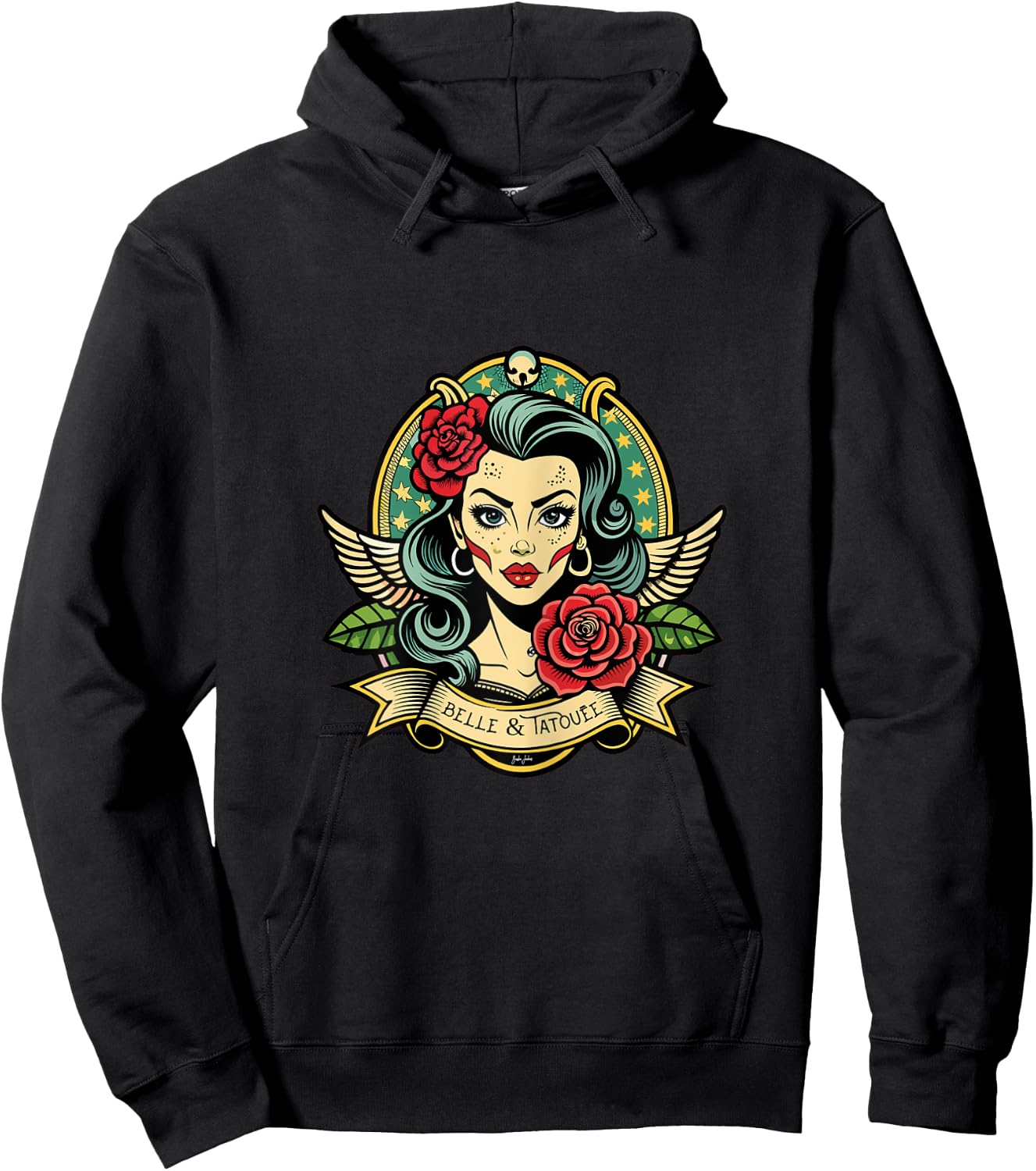 Beautiful & Tattoo Tattoo Gift Hoodie - Hoodie | Black