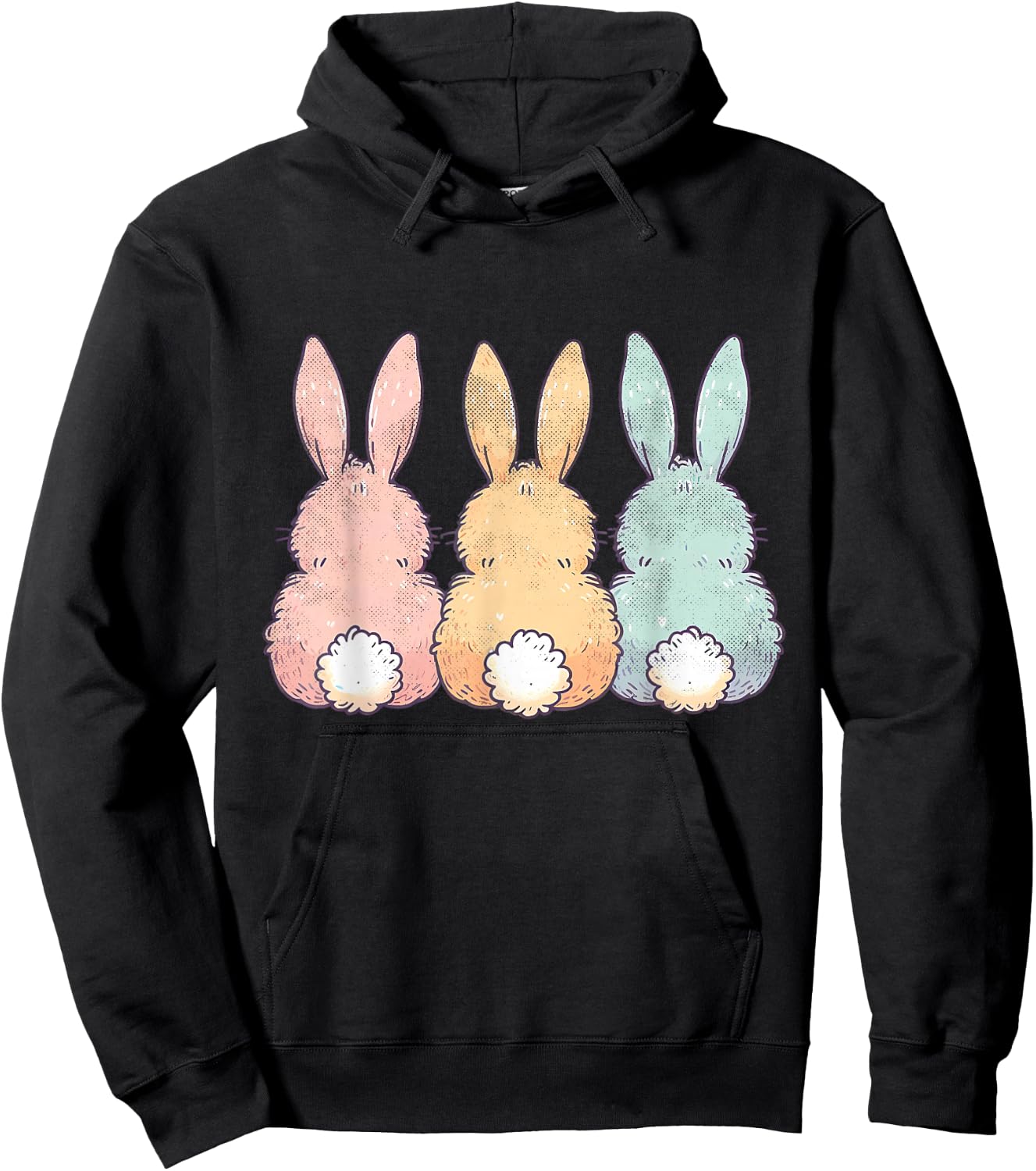 Easter Bunnies Cute Easter Hoodie - Hoodie | Black