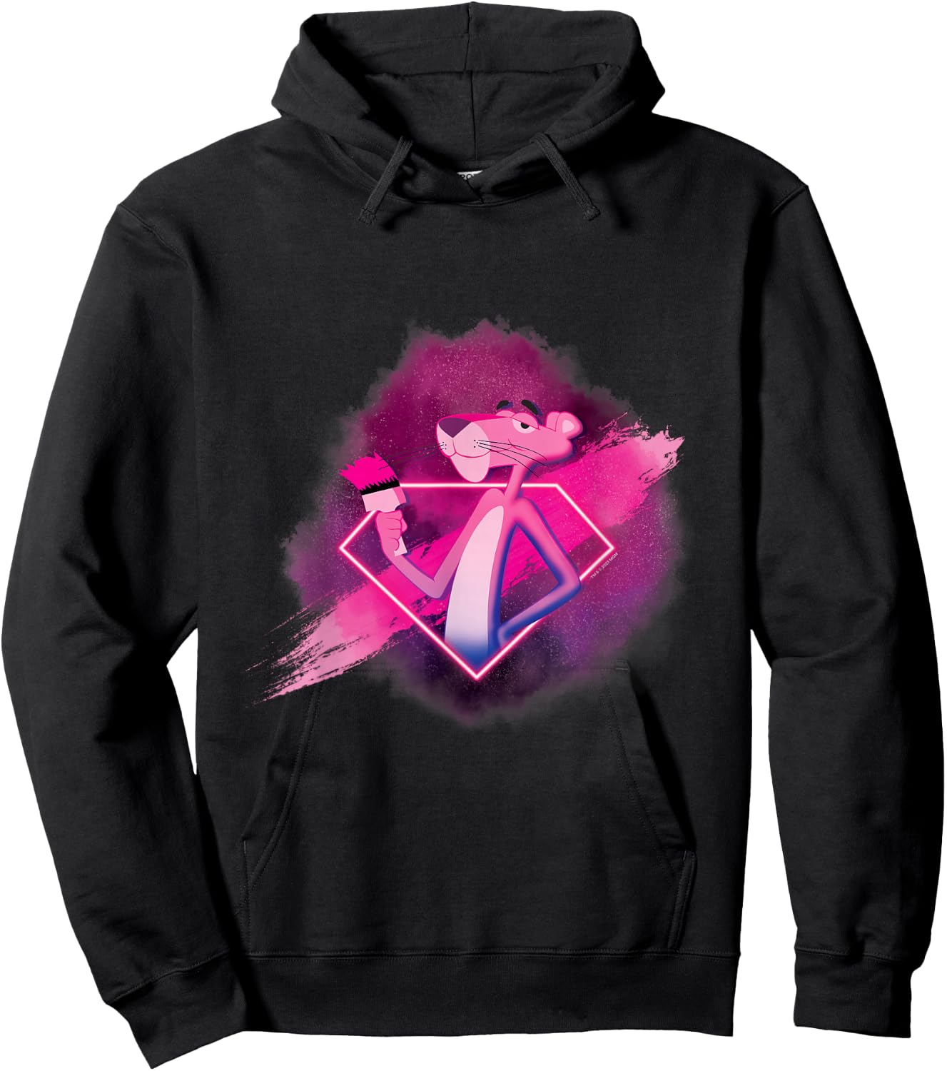 Pink Panther Diamond Paint Brush Hoodie - Hoodie | Black