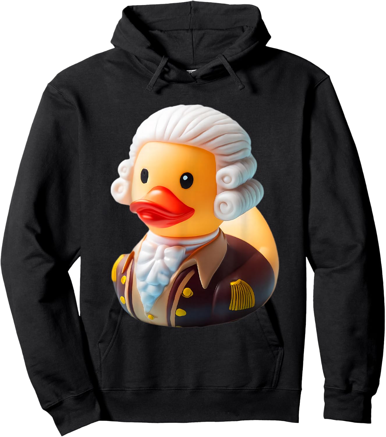 Rubber Duck Thomas Jefferson President 4th of July Hoodie - Hoodie | Black