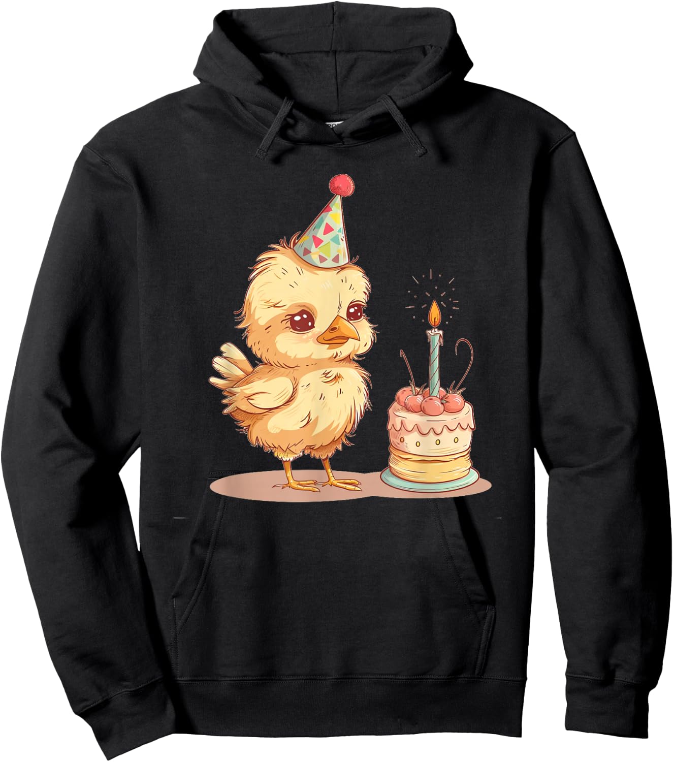 Birthday Party Hat Costume for Boys and Girls Hoodie - Hoodie | Black