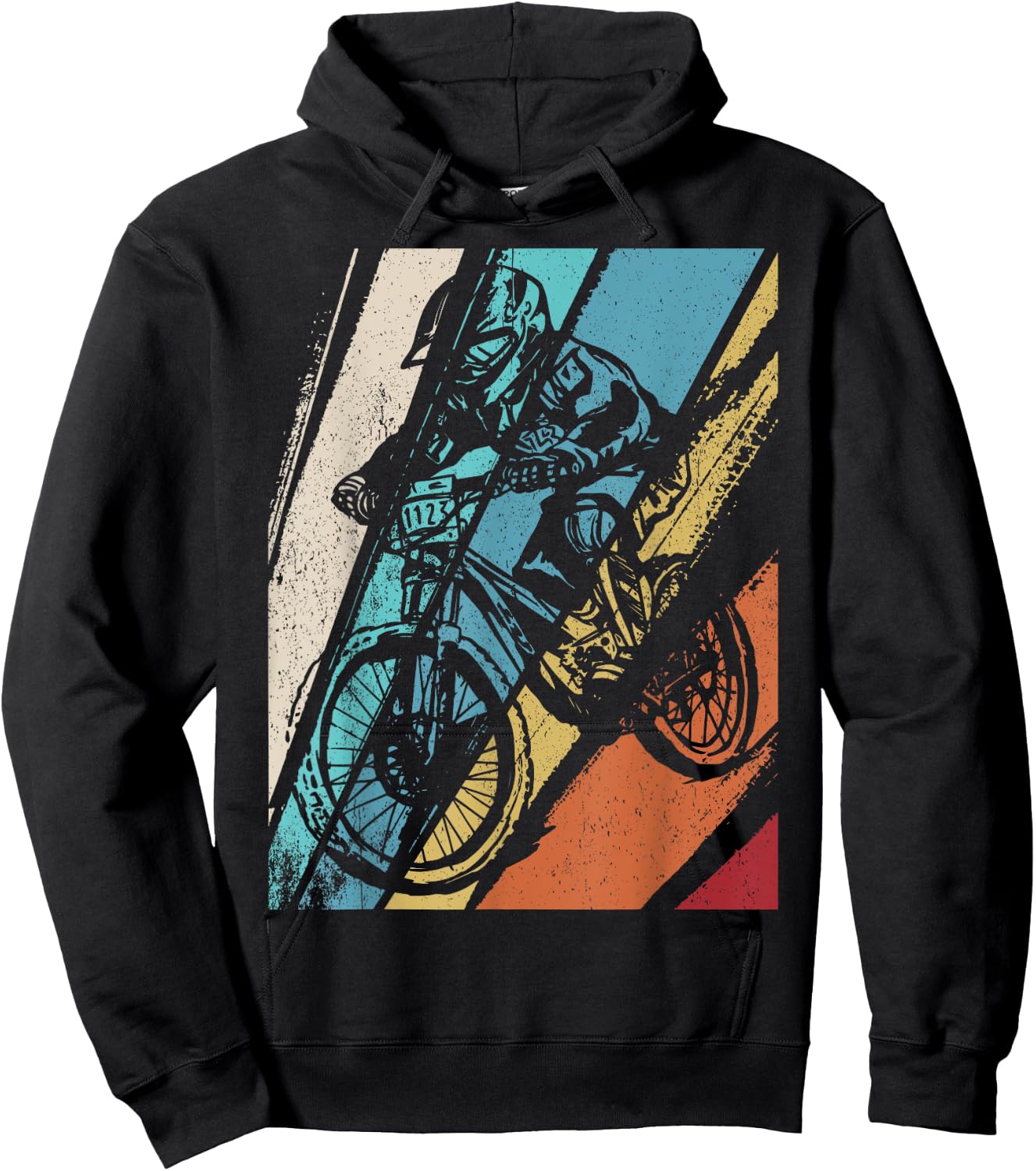 MTB Clothing Children's Adult MTB Gift Mountain Bike , black Hoodie - Hoodie | Black