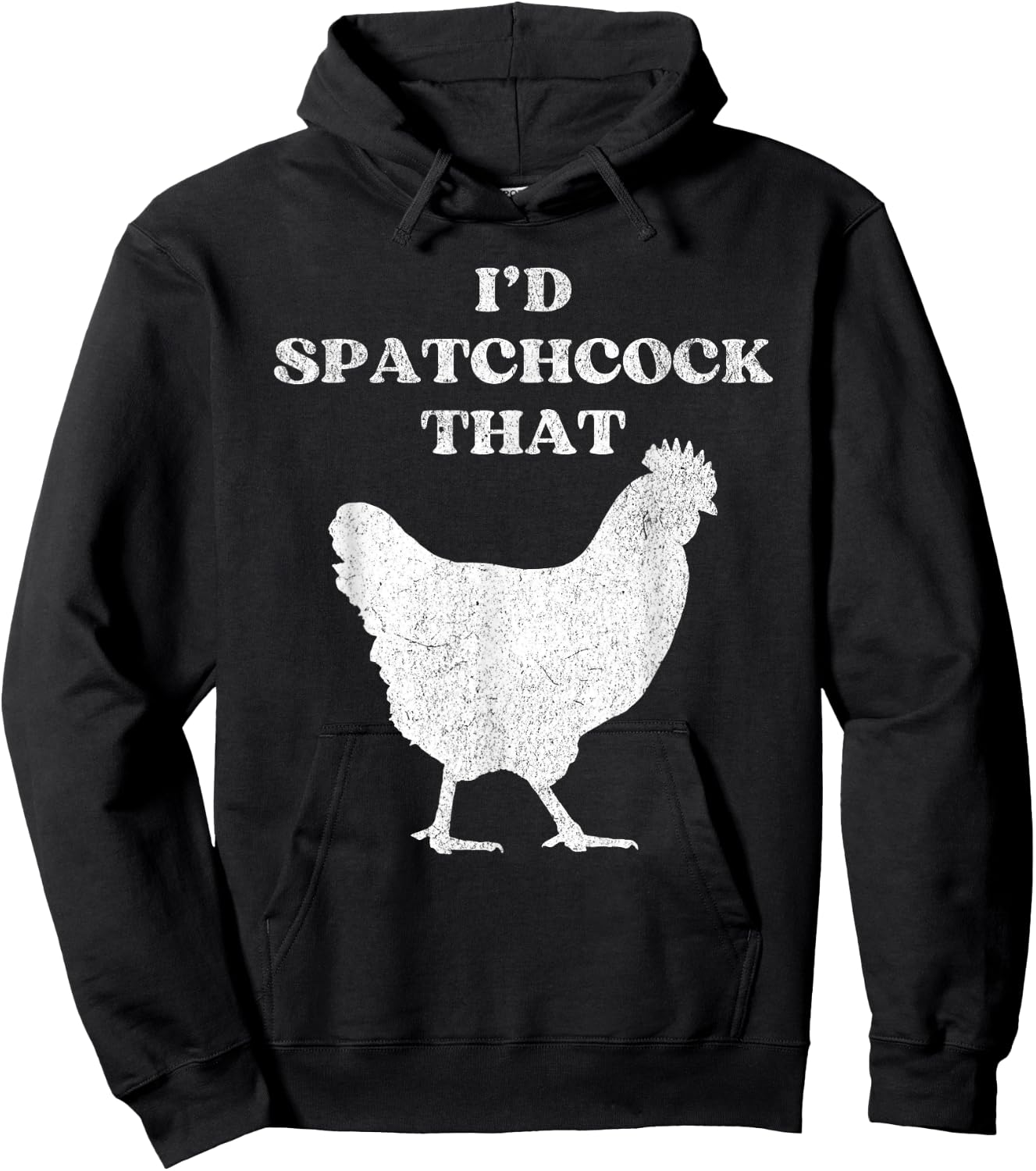 Funny Butcher Chicken Spatchcock Hoodie - Hoodie | Black