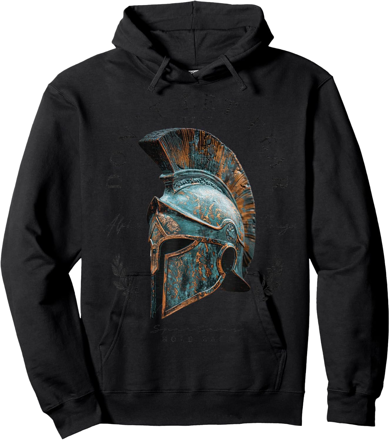 / Greece Patriot Spartan Warrior Griechischer Sparta Helm Krieger Soldat Spartaner Hoodie - Hoodie | Black