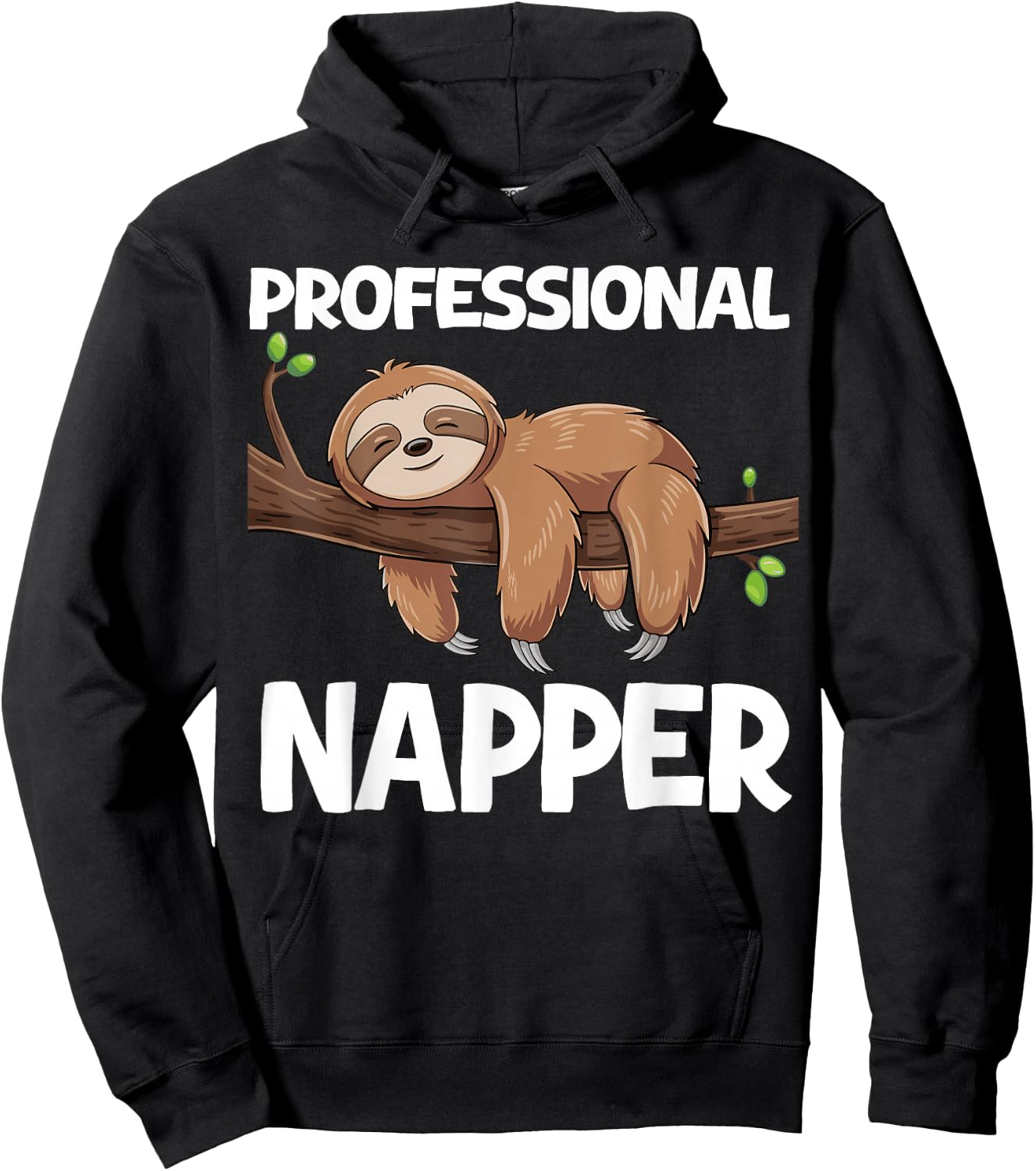 Professional Napper Sloth Hoodie - Hoodie | Black