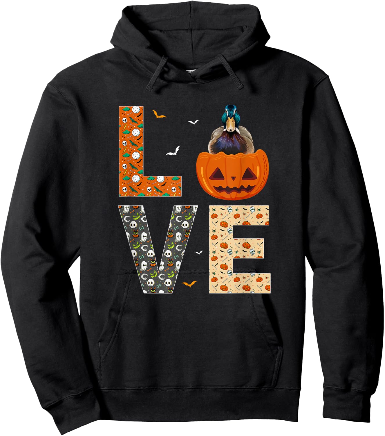 Mallard Bird Lovers Boys Girls Kids Funny Halloween Costume Hoodie - Hoodie | Black