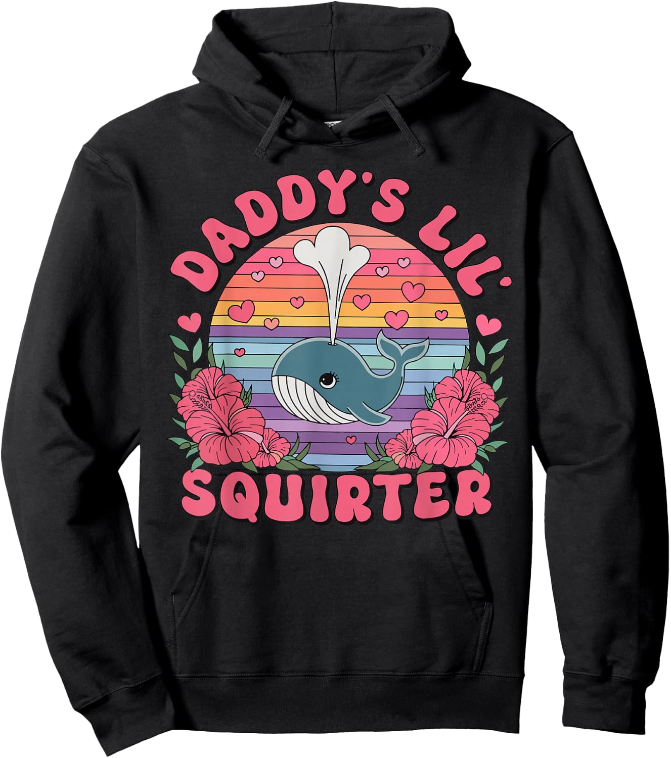 Daddy's Lil' Squirter Funny Adult Humor Hoodie - Hoodie | Black
