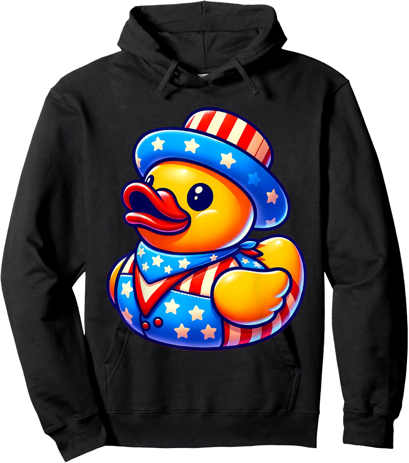 Rubber Duck 4th of July Independence Day Men Women Kids Hoodie - Hoodie | Black