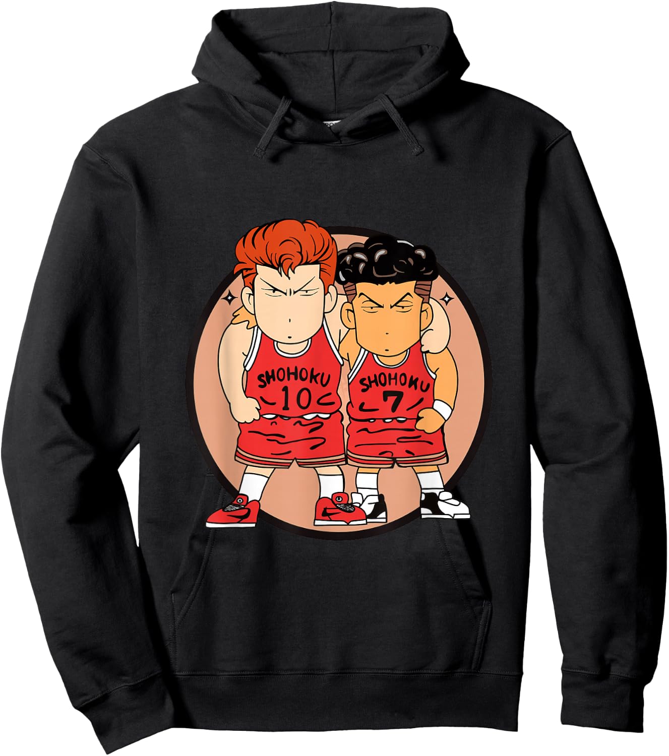 Hanamichi Sakuragi and Kaede Rukawa Hoodie - Hoodie | Black