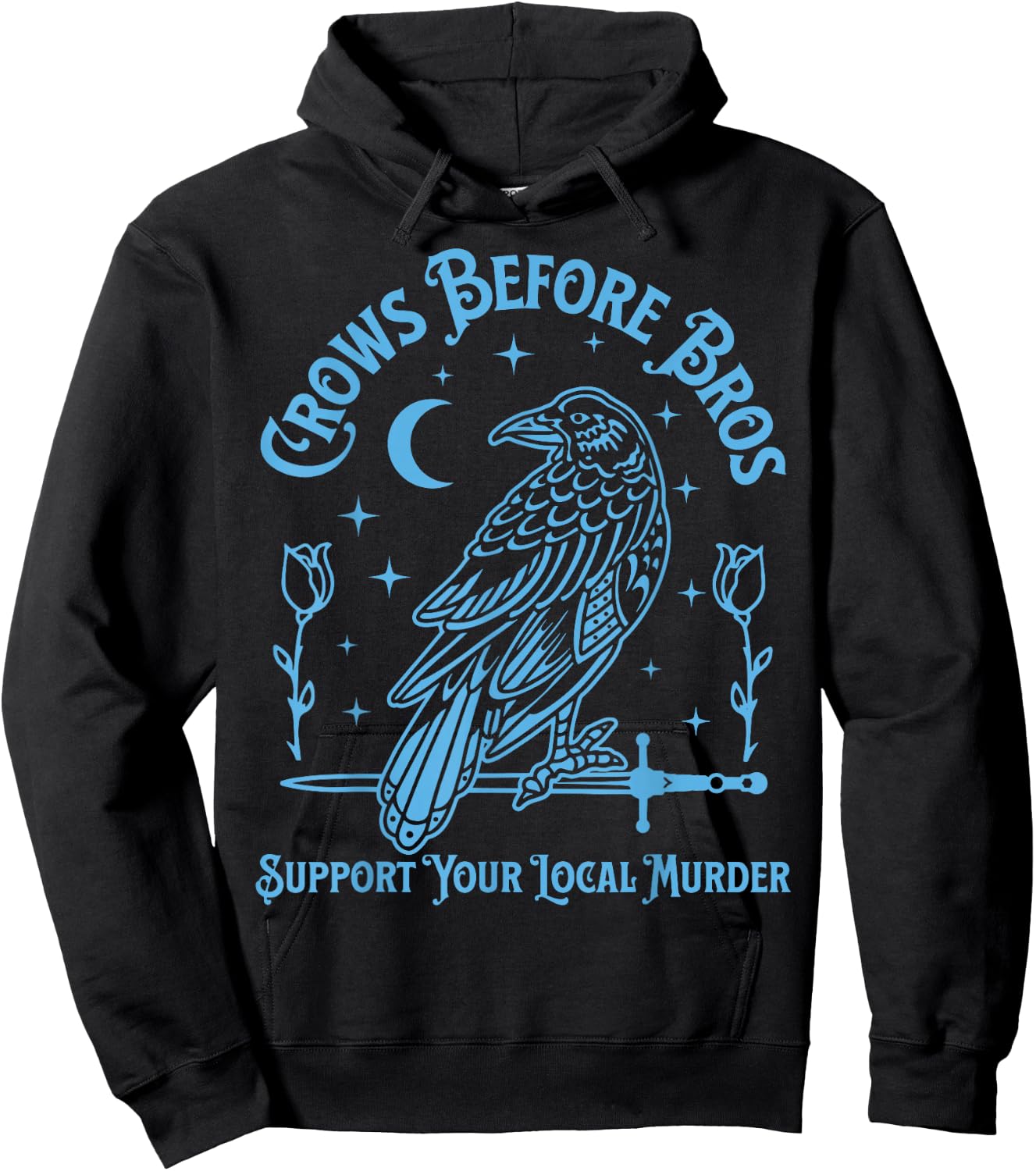 Crows Before Bros Hoodie - Hoodie | Black