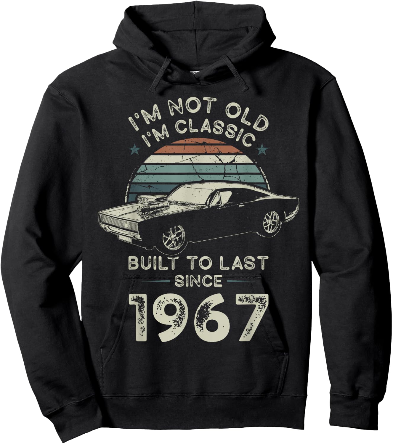 Geboren 1967 59. Geburtstag I'm not Old I'm Classic Oldtimer Hoodie - Hoodie | Black