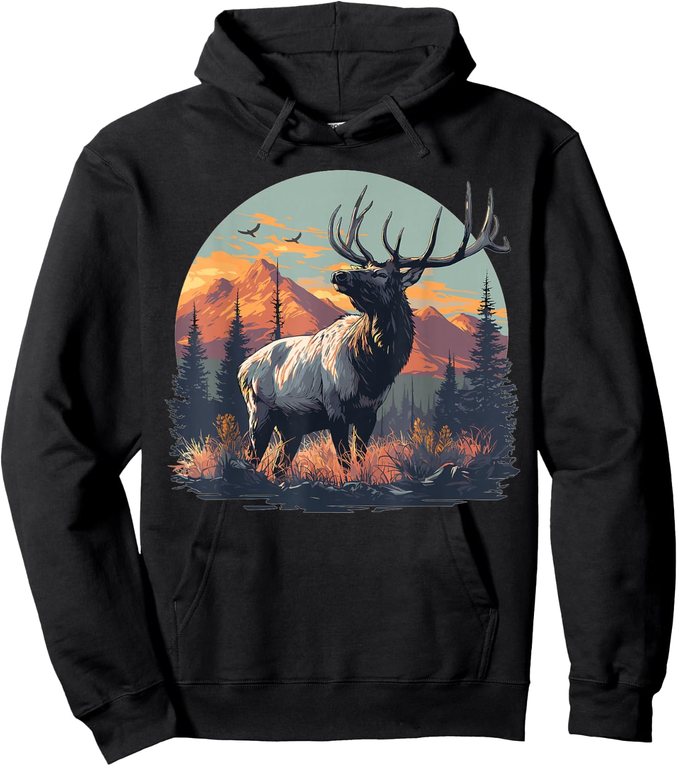Elks Elk Hoodie - Hoodie | Black