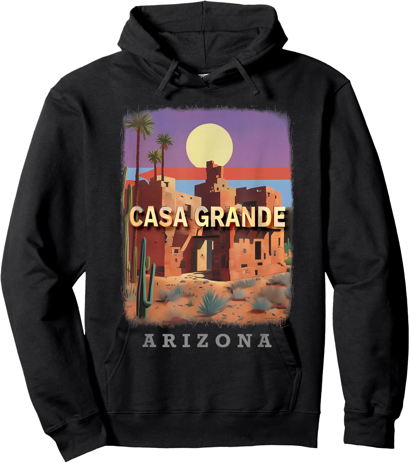 Casa Grande Arizona AZ Ancient Ruins SD588 Hoodie - Hoodie | Black