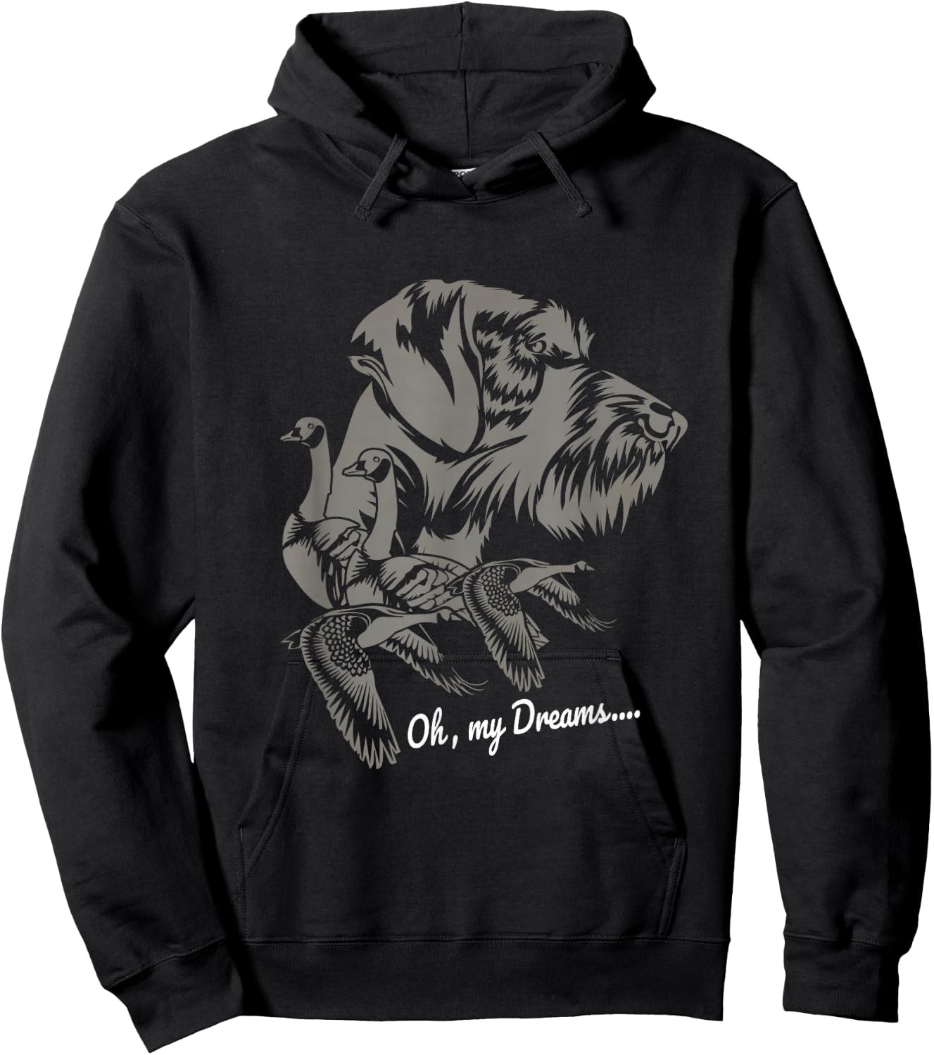 Drahthaar Dog Hunter Bird Hunting Dog Owner Gift Hoodie - Hoodie | Black