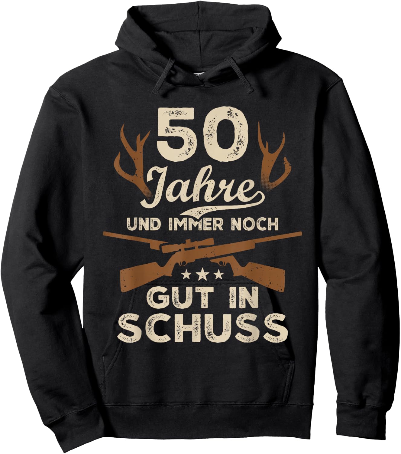 50 Jahre Jäger 50. Geburtstag Jagd Hoodie - Hoodie | Black