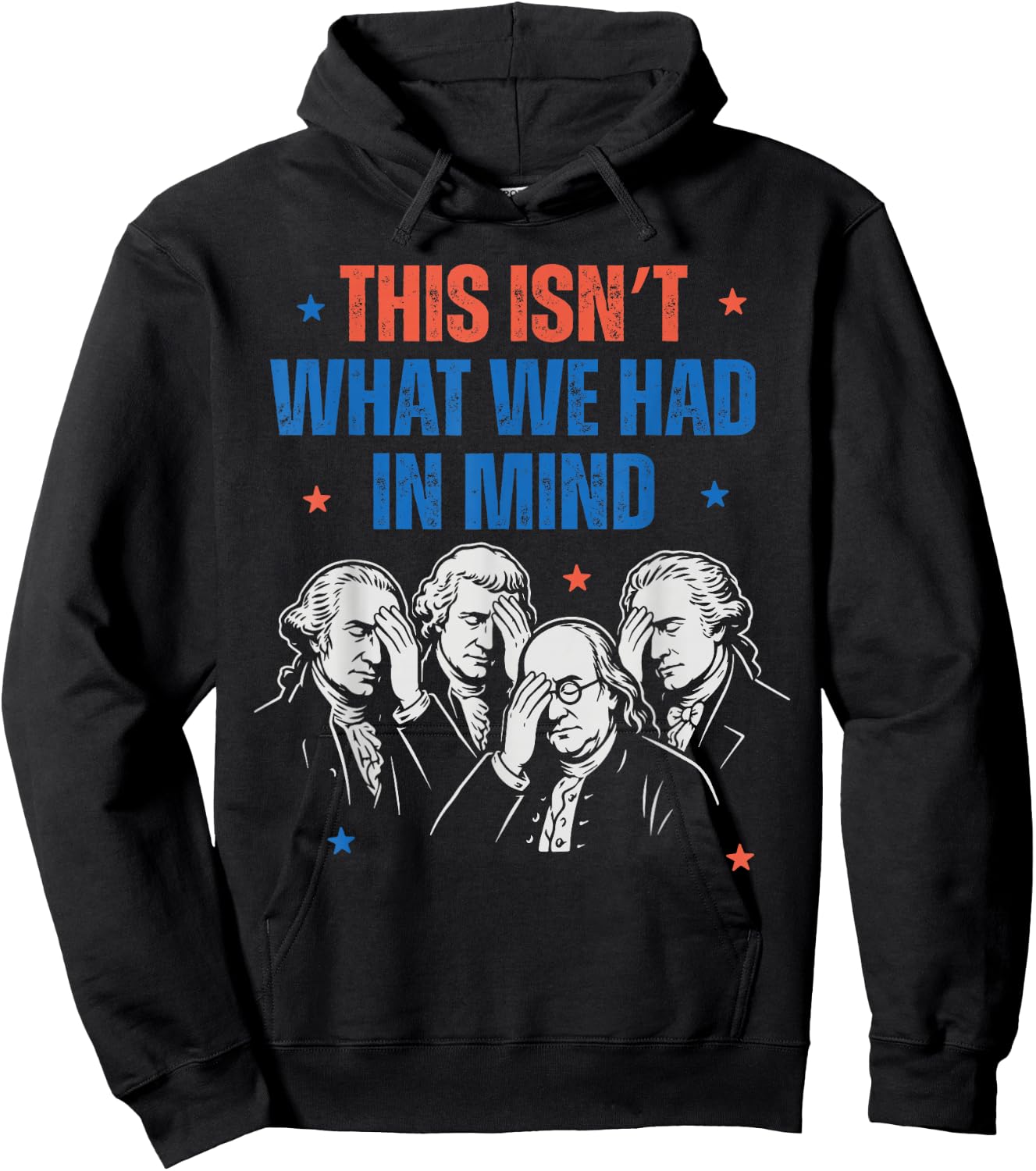 This Isn't What We Had in Mind Liberal 4th of July Men Women Hoodie - Hoodie | Black