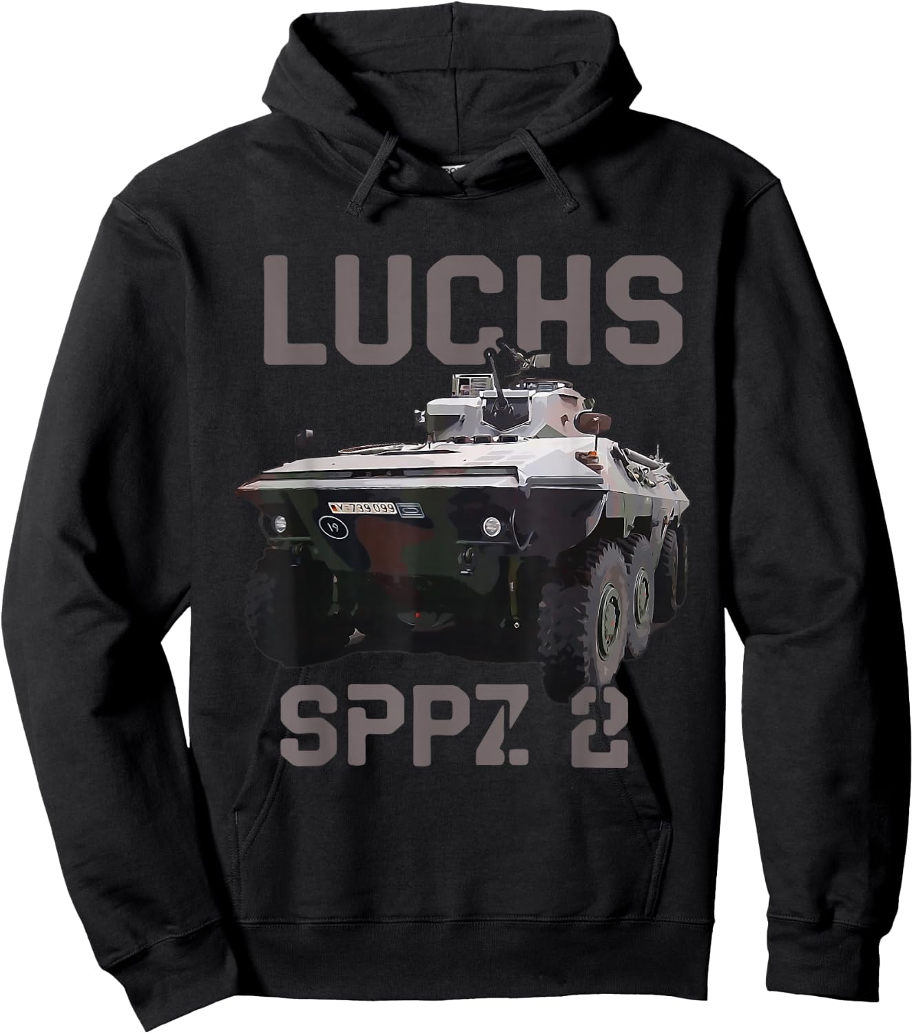 Spähpanzer Luchs Deutsches Aufklärungsfahrzeug Hoodie - Hoodie | Black