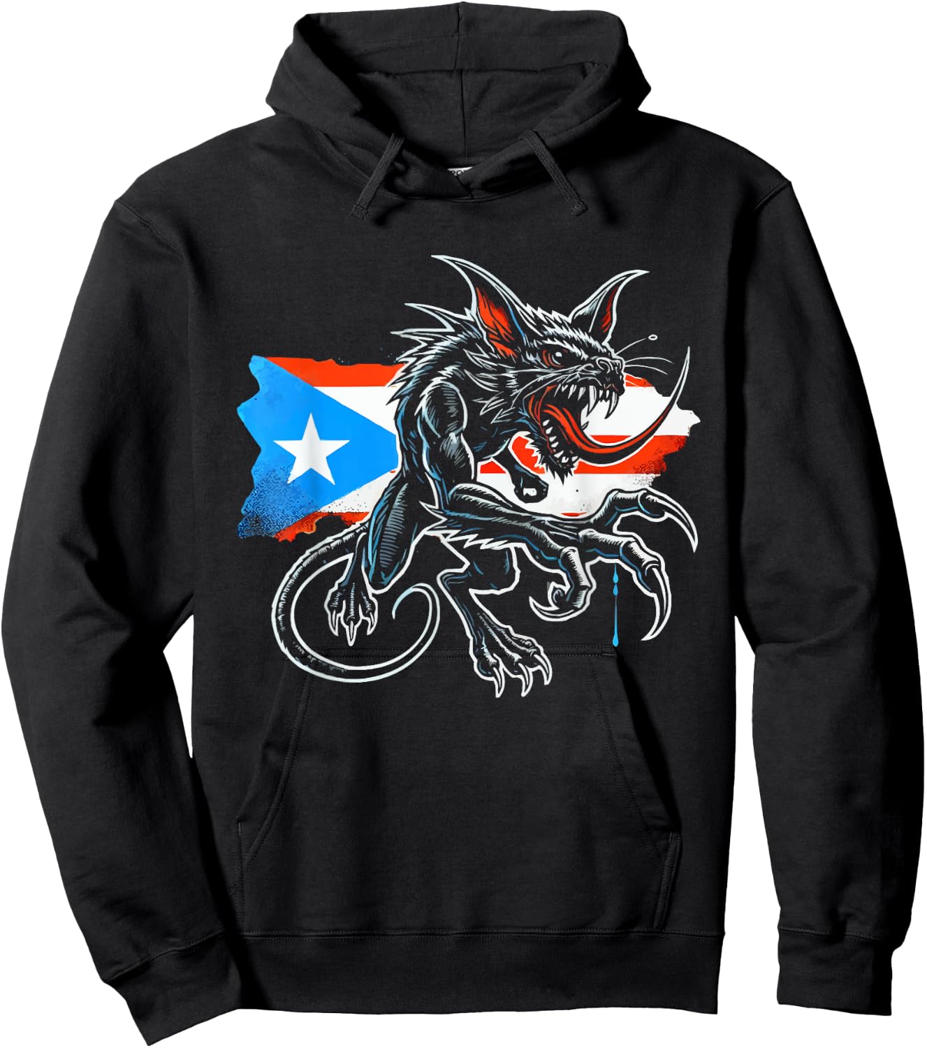 Chupacabra Legendary Creature Mythical Beast Cryptozoology Hoodie - Hoodie | Black