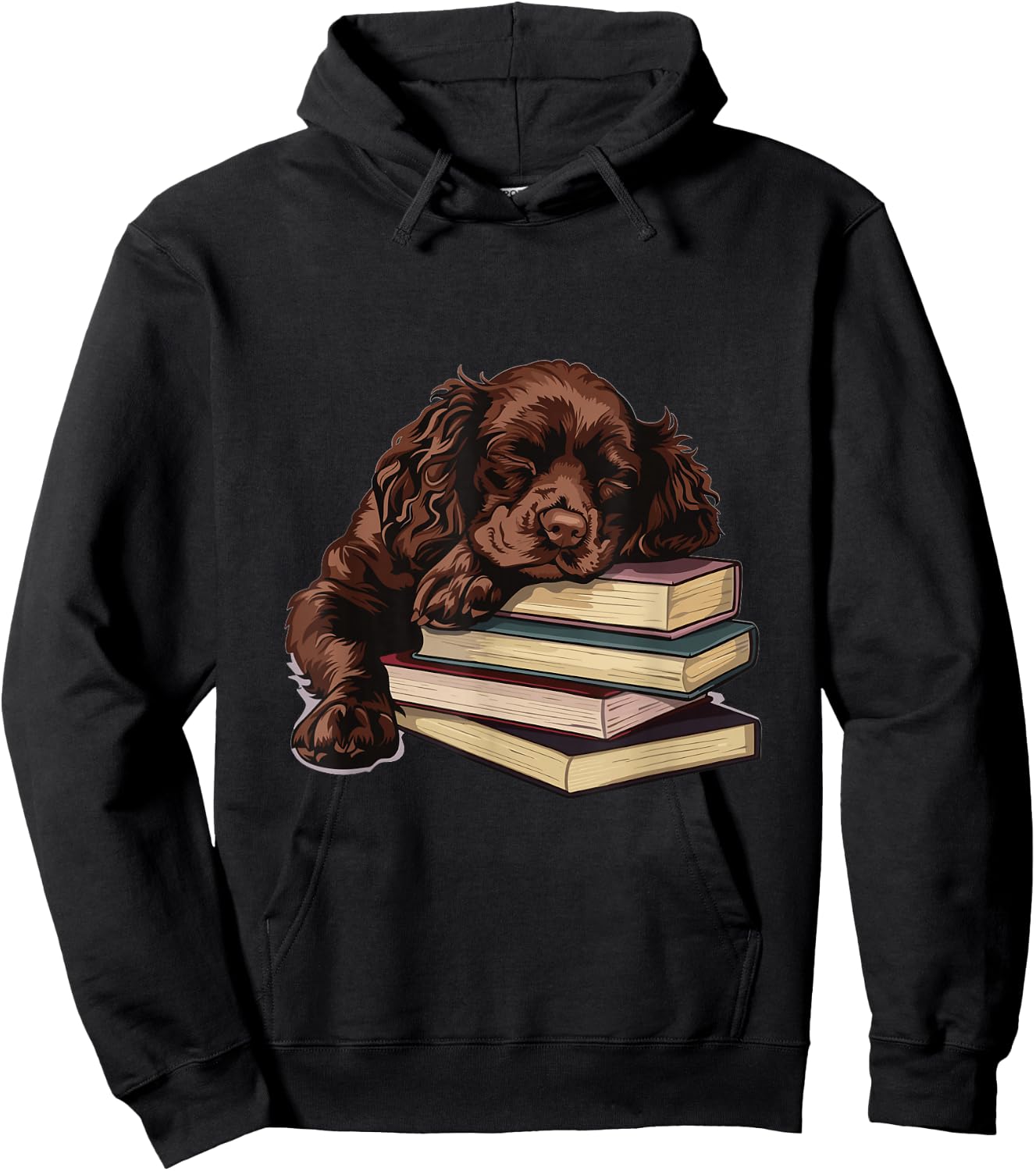 Boykin Spaniel Books Dog Breed Graphic Hoodie - Hoodie | Black