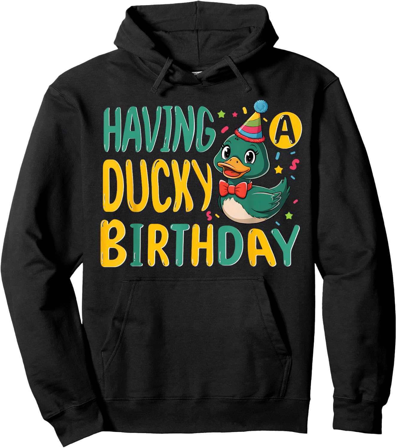 Mallard Duck with Duck for Birthday for Children and Boys Hoodie - Hoodie | Black