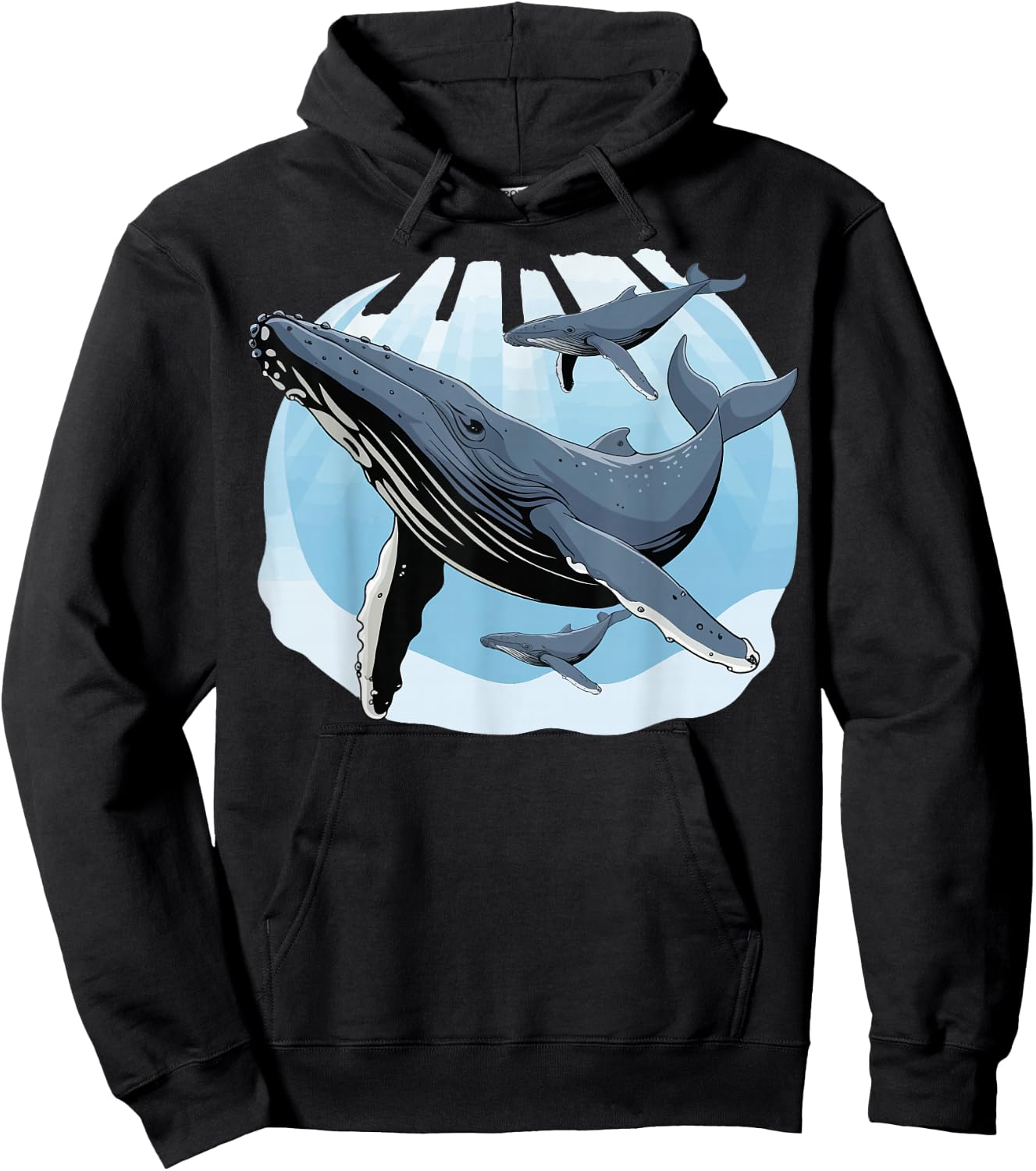 Humpback Whale Hoodie - Hoodie | Black
