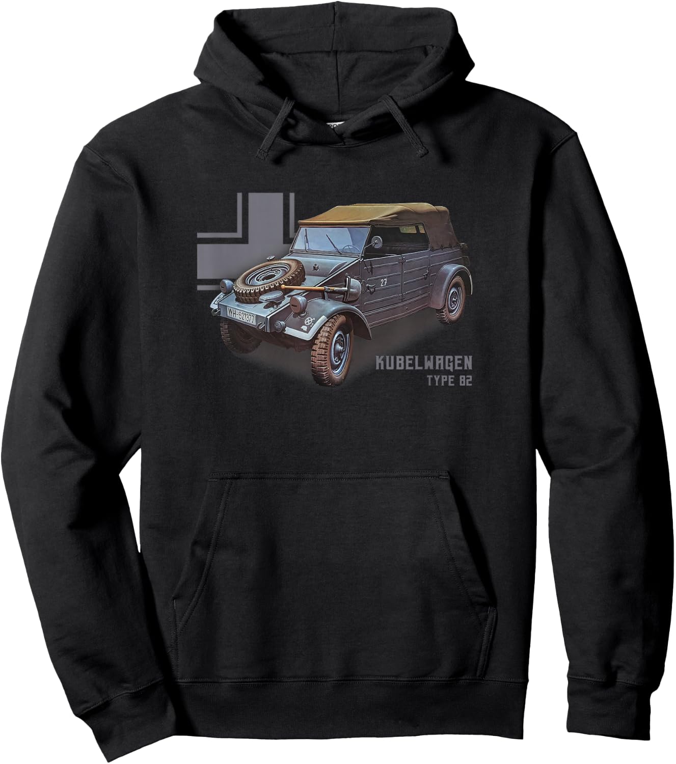 Kubelwagen Type 82 a legend of WW2 Hoodie - Hoodie | Black