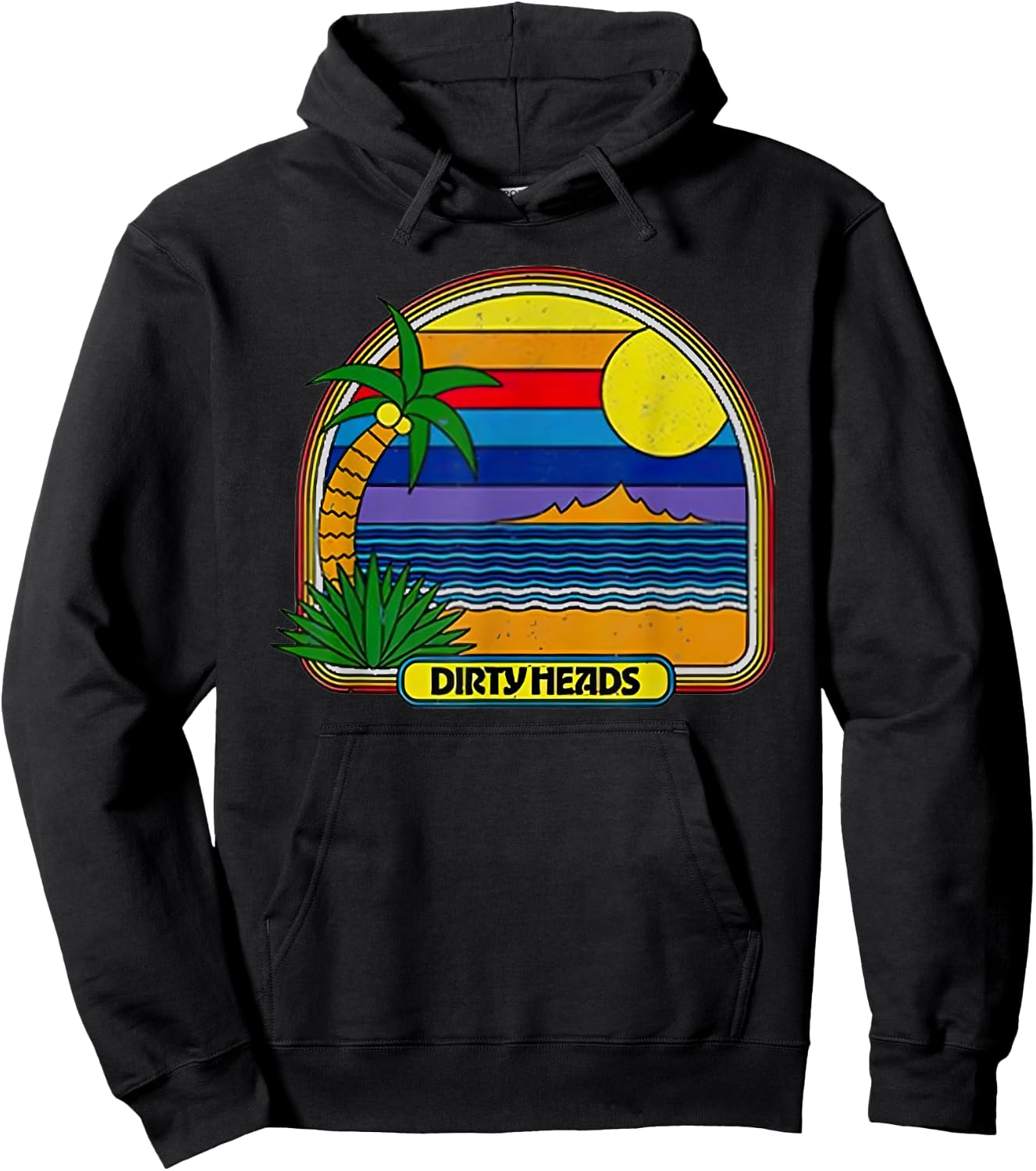 Dirty Heads Retro Beach Hoodie - Hoodie | Black