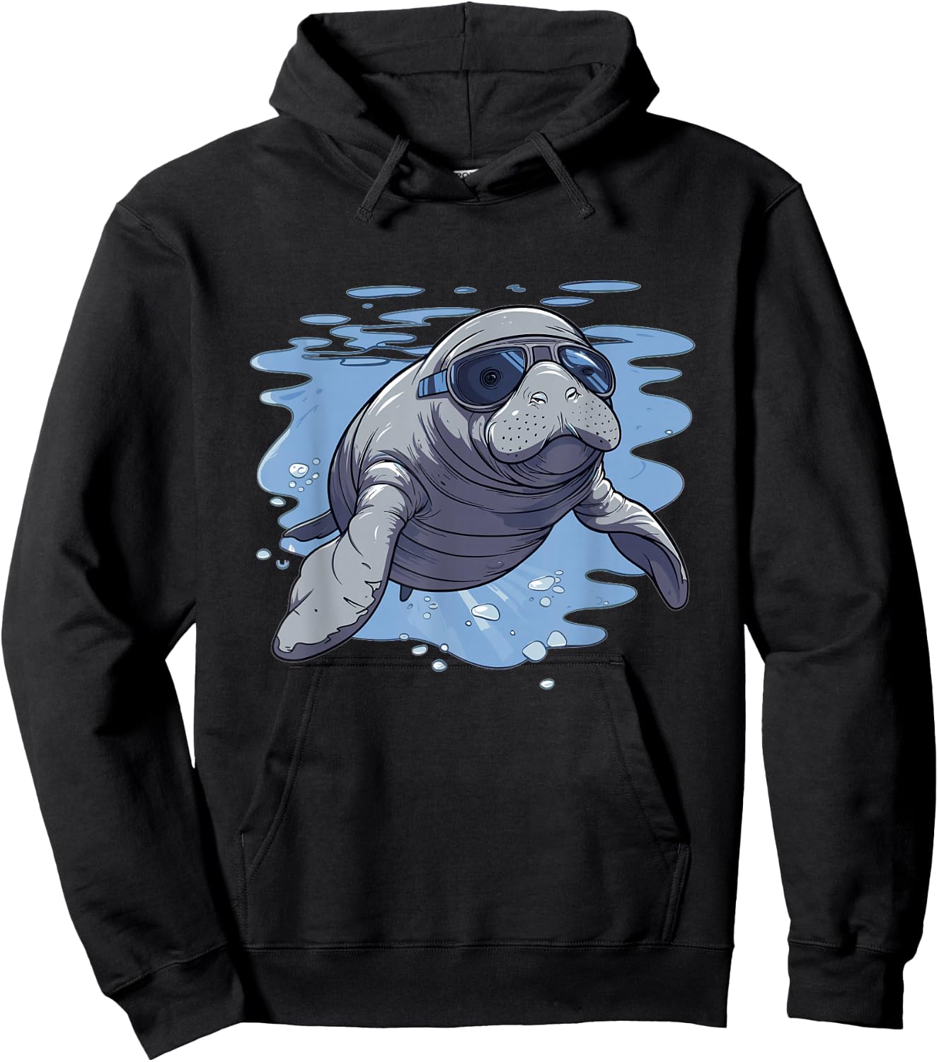 Cute Manatee I Kids Manatee Hoodie - Hoodie | Black