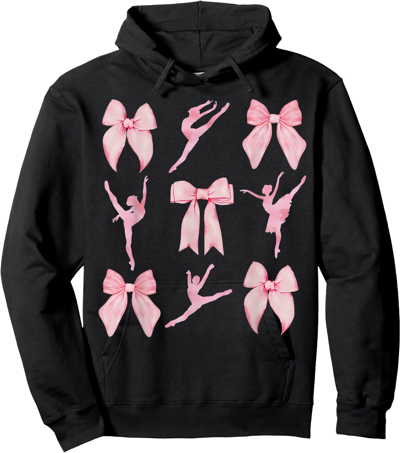 Coquette Bow Ballet Dance Teacher Coquette Women Dancing Hoodie - Hoodie | Black
