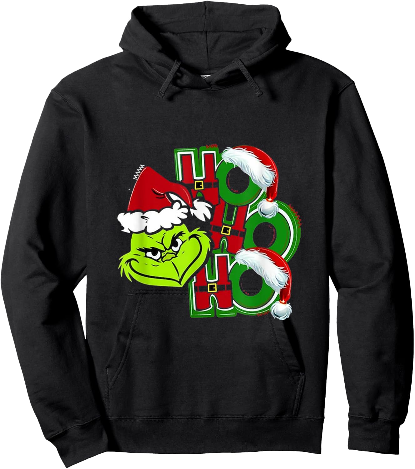 Costume Arts Hohoho 2021 Christmas Funny Cute Hoodie - Hoodie | Black