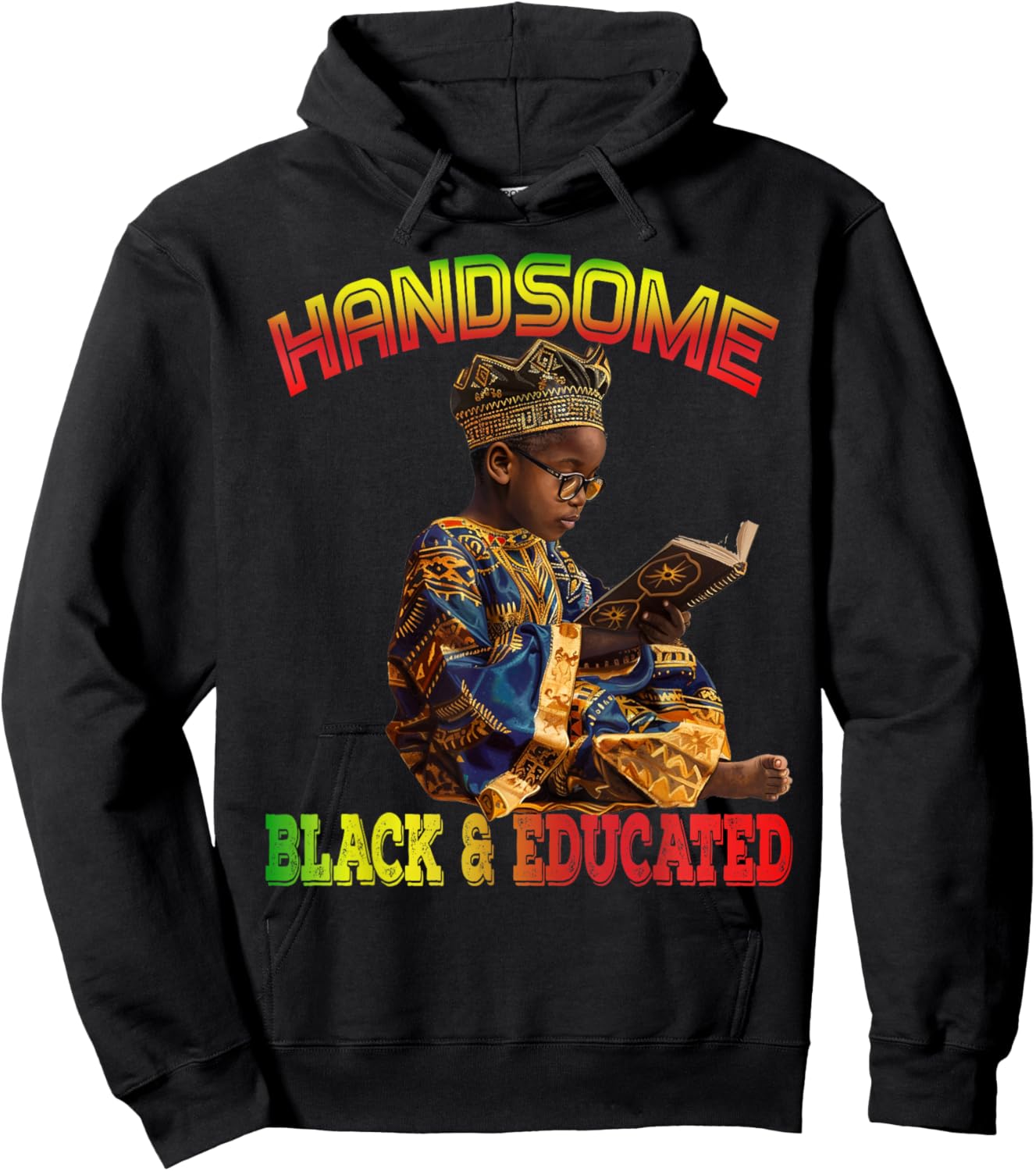 Handsome Black Educated Black History African Kids Boy Hoodie - Hoodie | Black