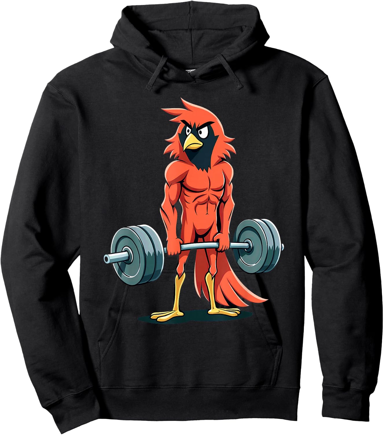 Workout Gym Cardinal Deadlift Weightlifting Hoodie - Hoodie | Black