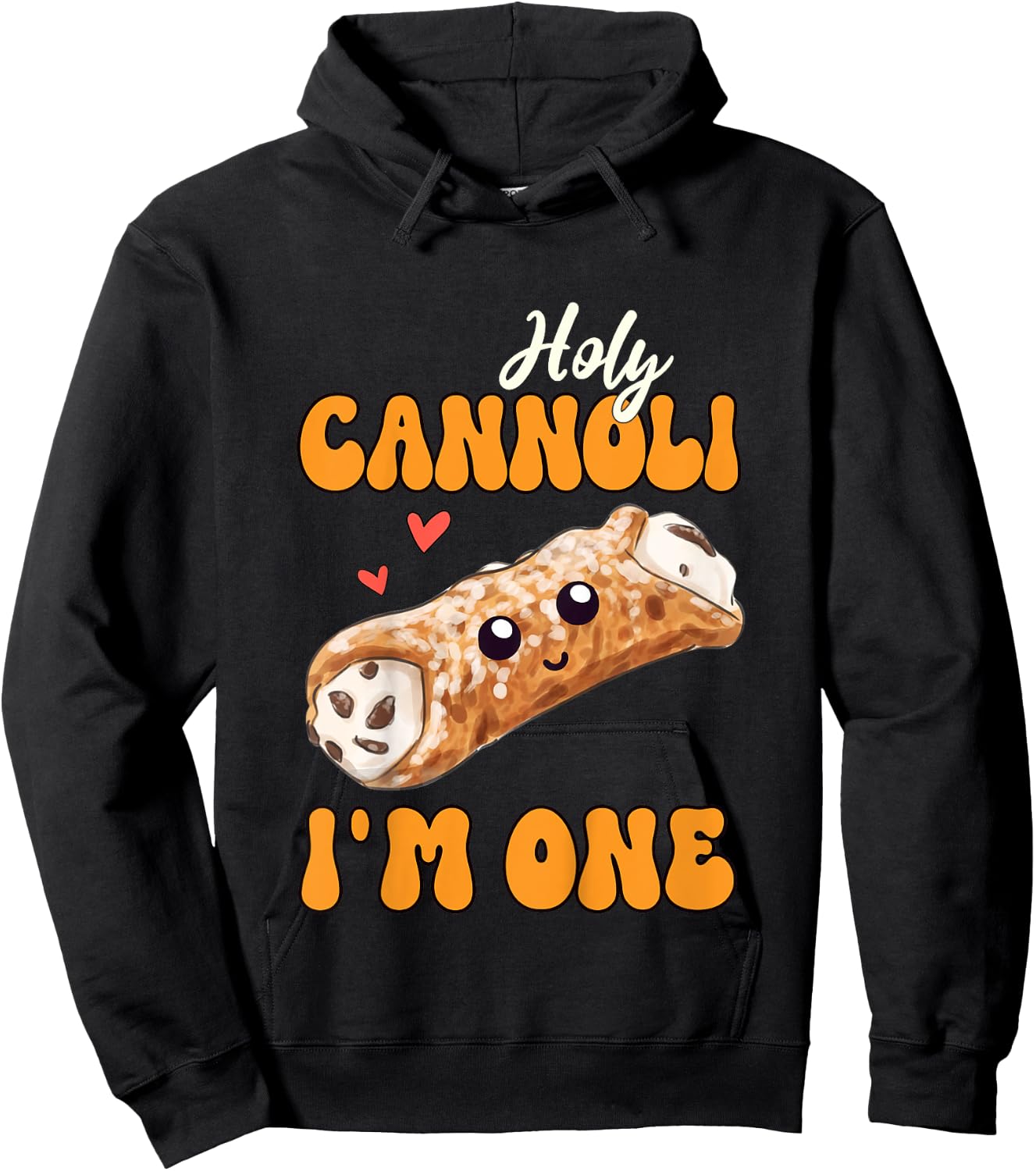 Cannoli Lover 1st Birthday Holy Cannoli I'm One Hoodie - Hoodie | Black