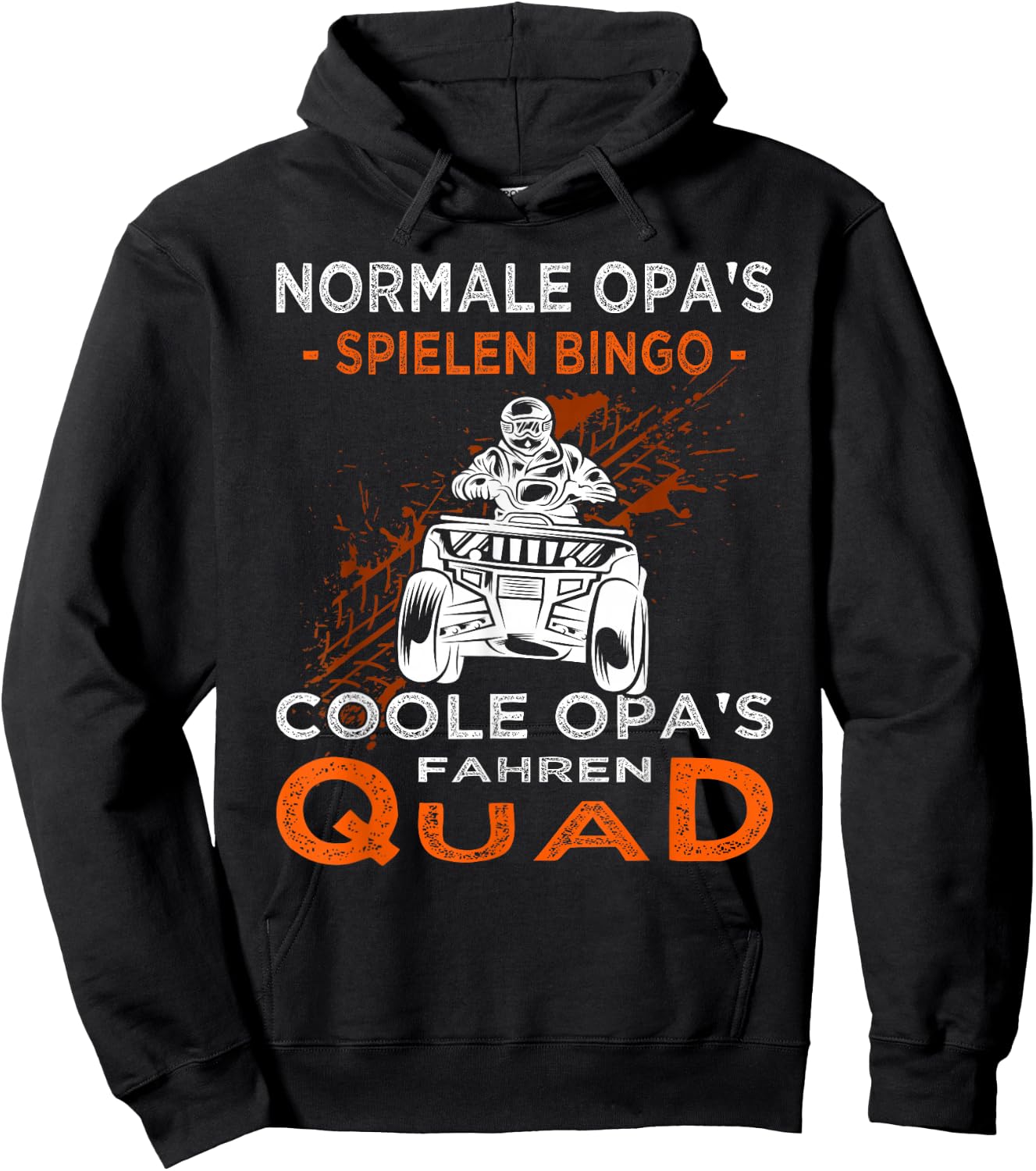 Coole Opas fahren Quad | Quadfahrer Opa Hoodie - Hoodie | Black