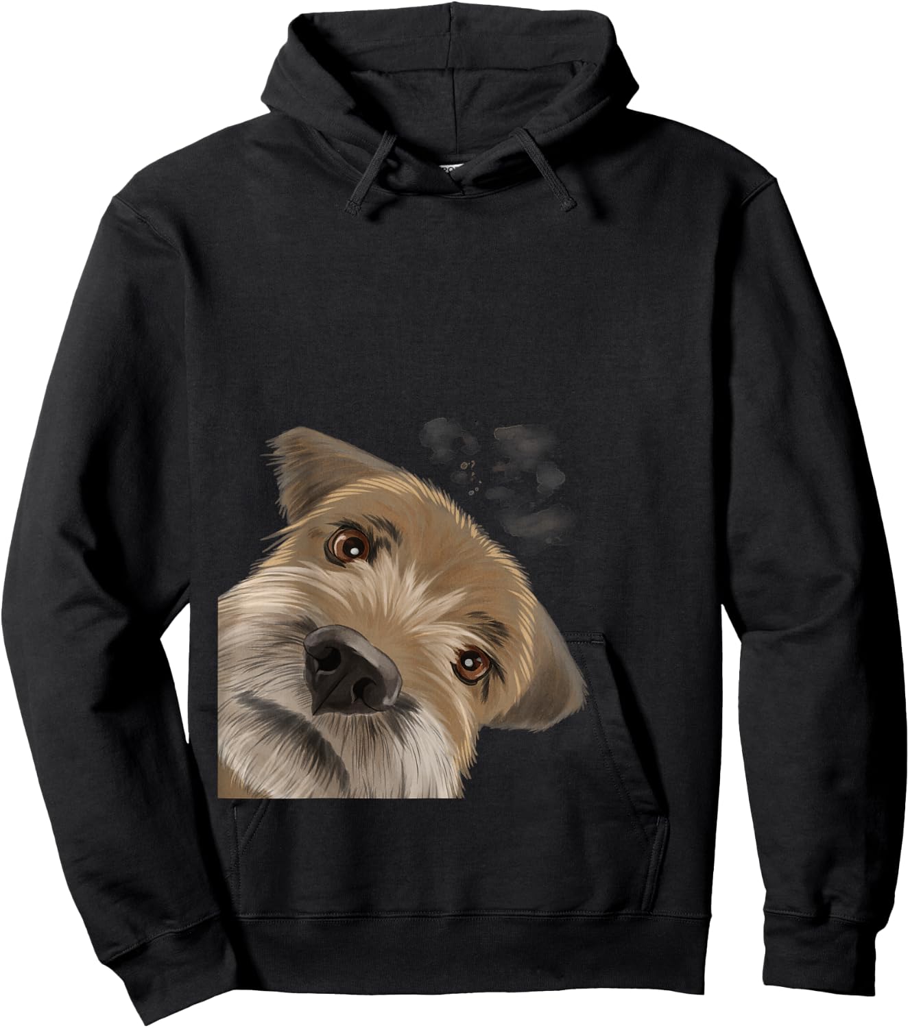 Funny Curious Dog Border Terrier Hoodie - Hoodie | Black