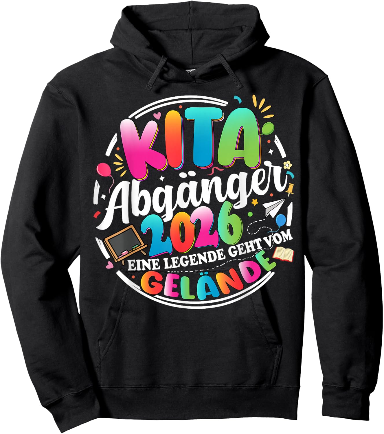 Kita abgänger 2026 Einschulung Schulkind Junge mädchen Hoodie - Hoodie | Black
