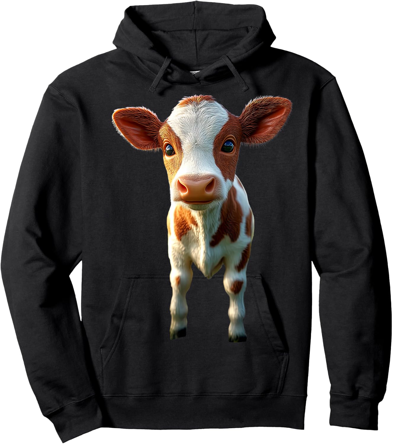 Cow Cattle Farmer Milk Vegan Calf Cows Farm Cute Cow Hoodie - Hoodie | Black