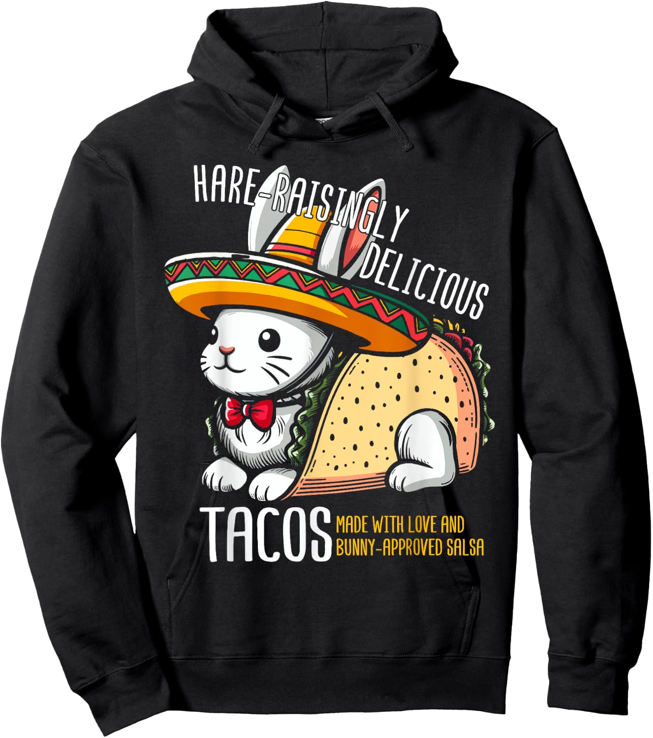 Taco Bunny Taco Rabbit Hoodie - Hoodie | Black