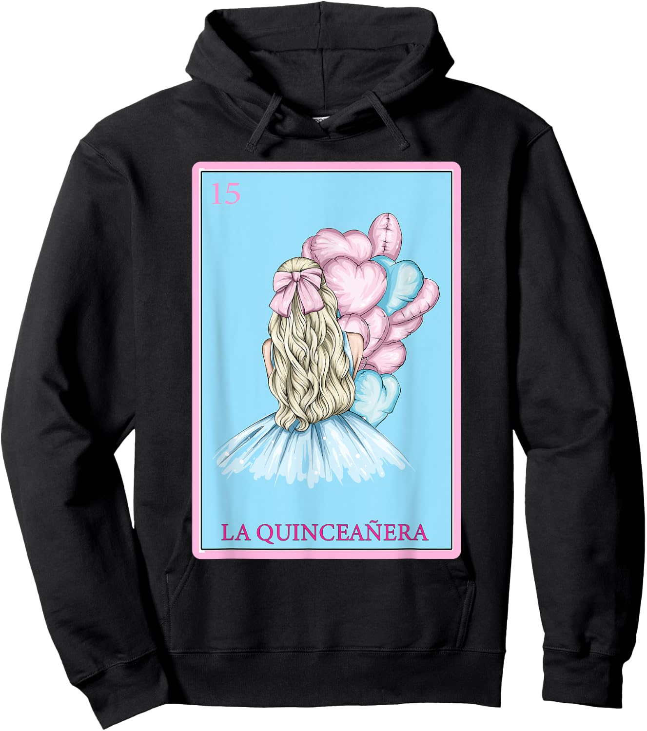 Funny Spanish-Mexican Bingo Gifts - La Quinceañera Hoodie - Hoodie | Black