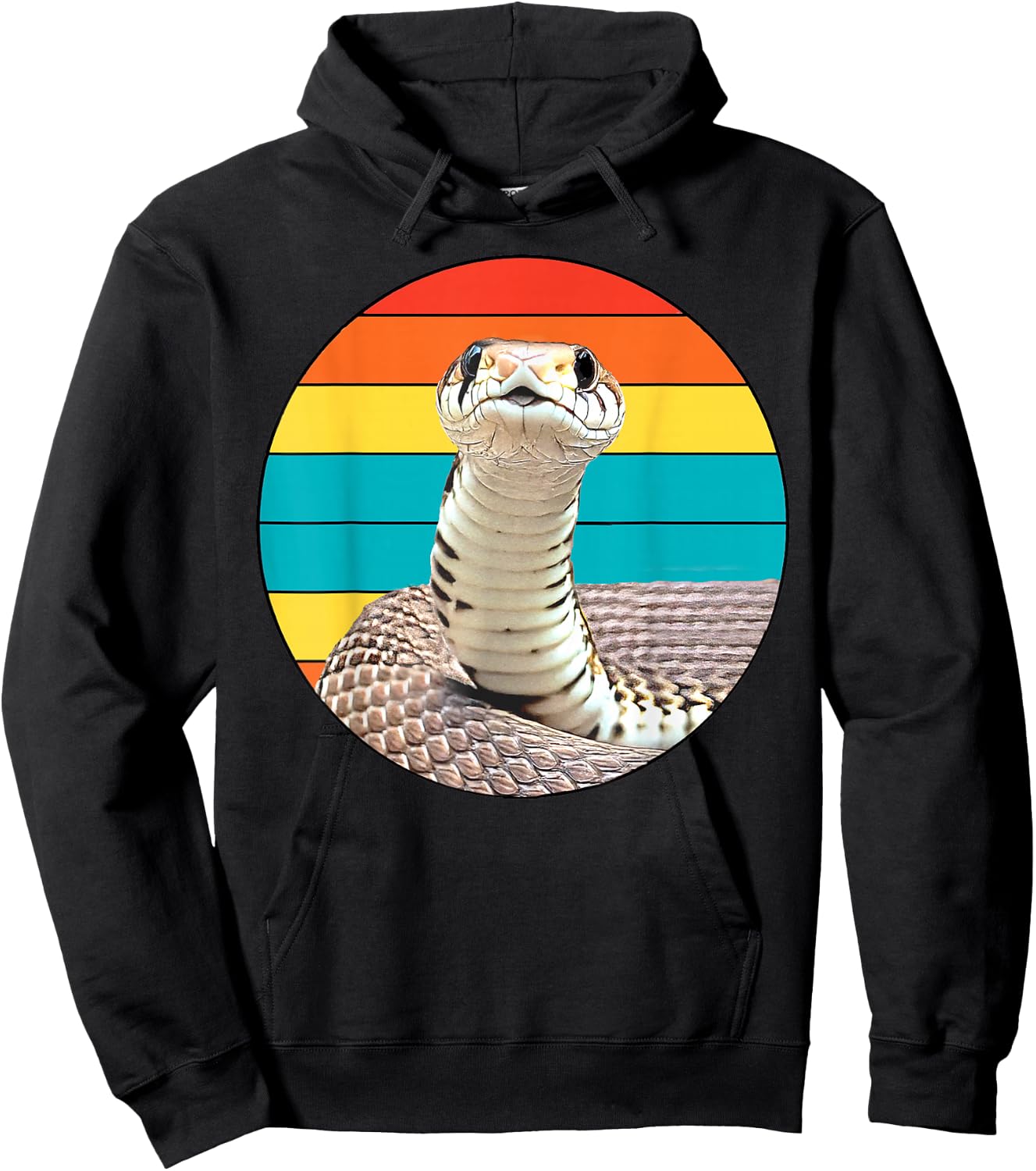 Cute Retro Snake Shirt Vintage Funny Shirt for Snake Lovers Hoodie - Hoodie | Black