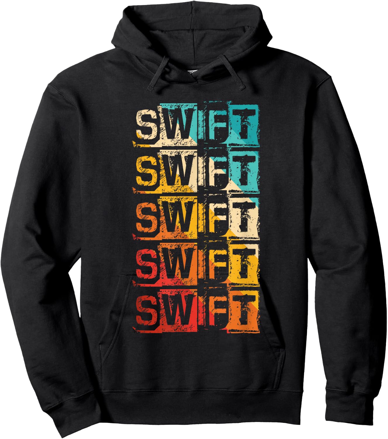 Swift Vintage Grunge Hoodie - Hoodie | Black