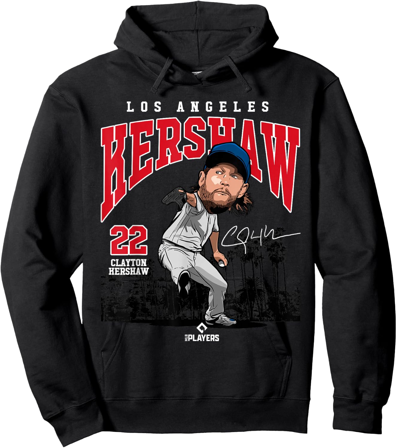 Clayton Kershaw | Los Angeles MLB Player League | MLBKER4042 Hoodie - Hoodie | Black